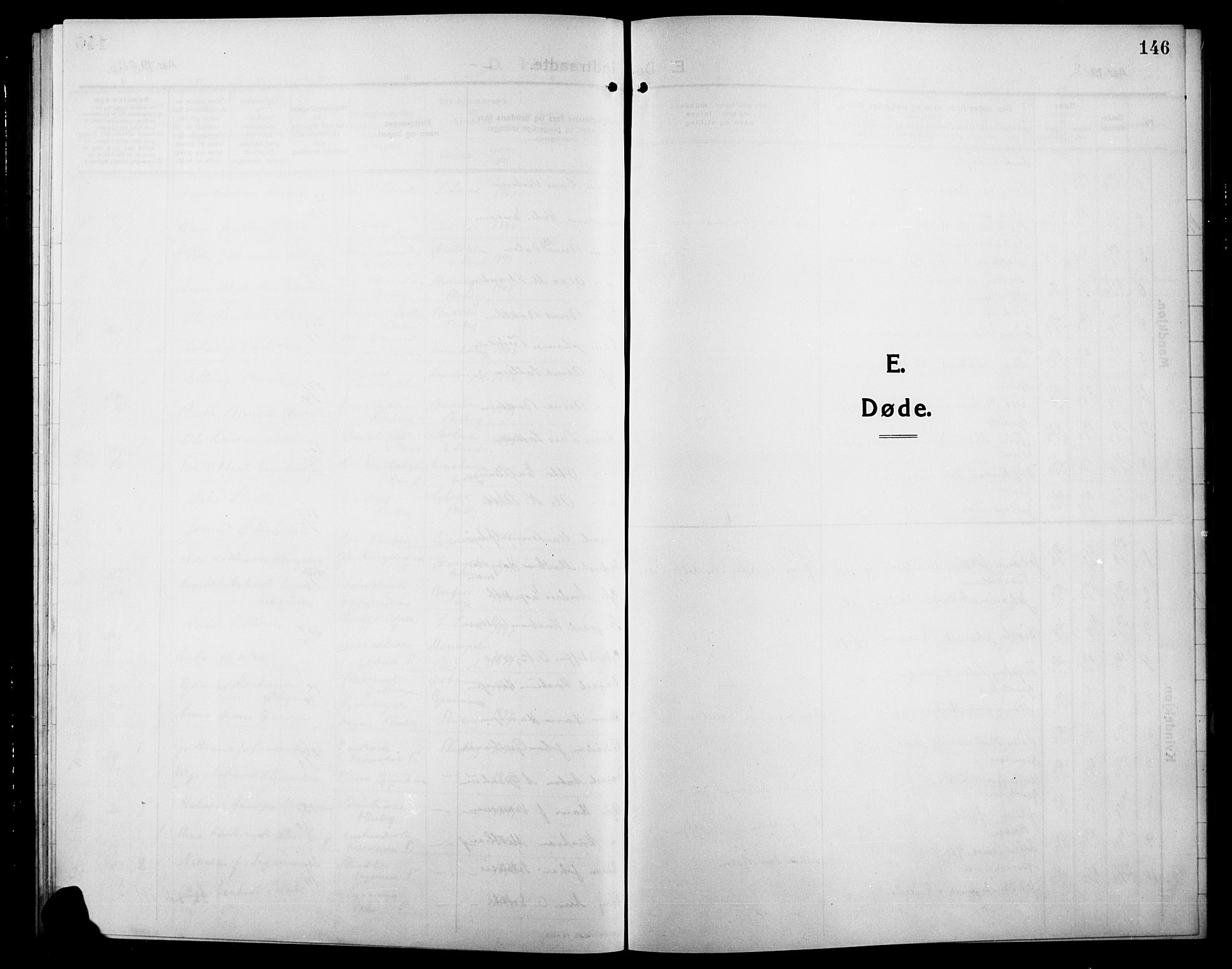 Søndre Land prestekontor, SAH/PREST-122/L/L0006: Parish register (copy) no. 6, 1912-1925, p. 146