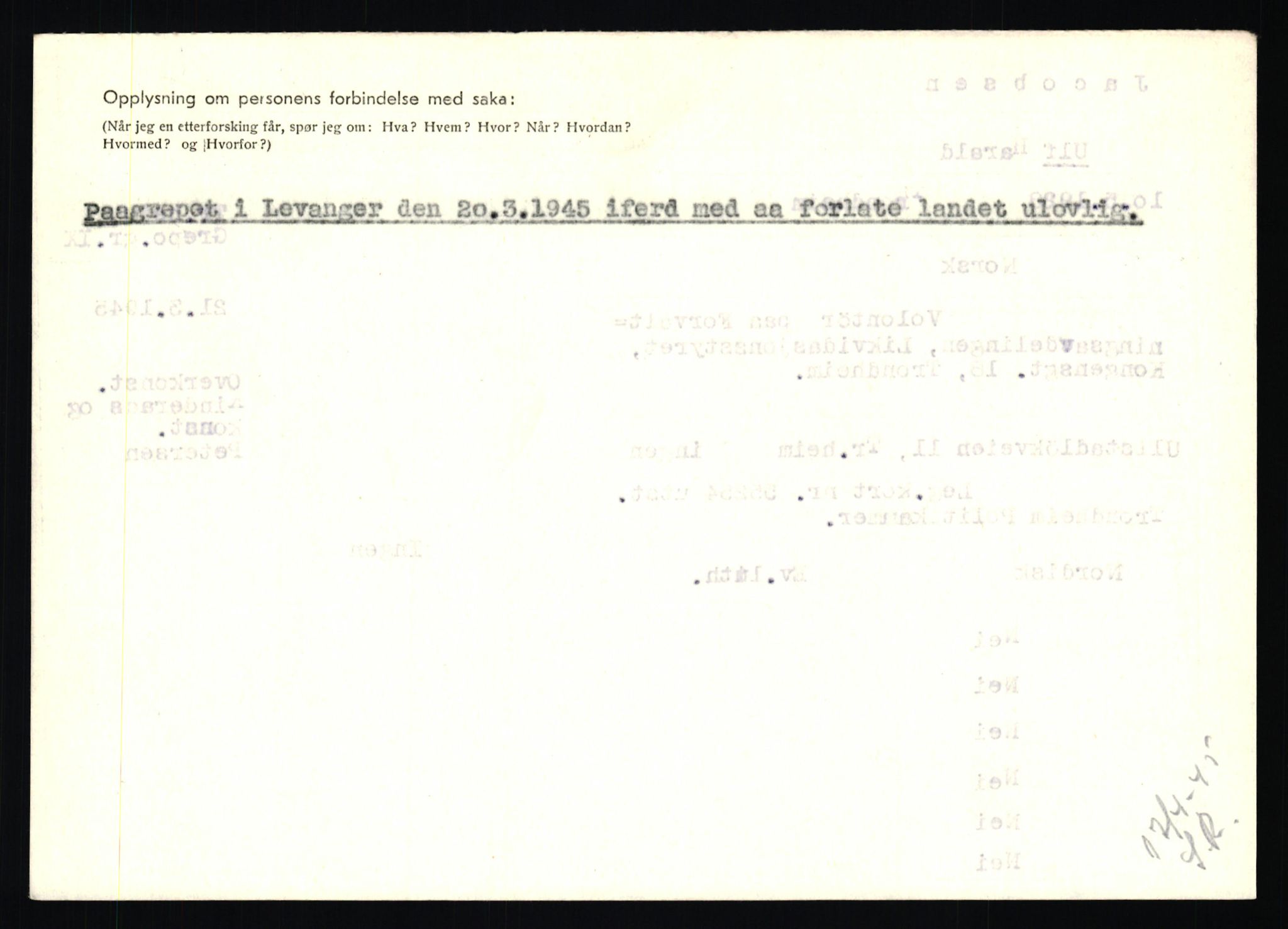 Statspolitiet - Hovedkontoret / Osloavdelingen, AV/RA-S-1329/C/Ca/L0007: Hol - Joelsen, 1943-1945, p. 3374