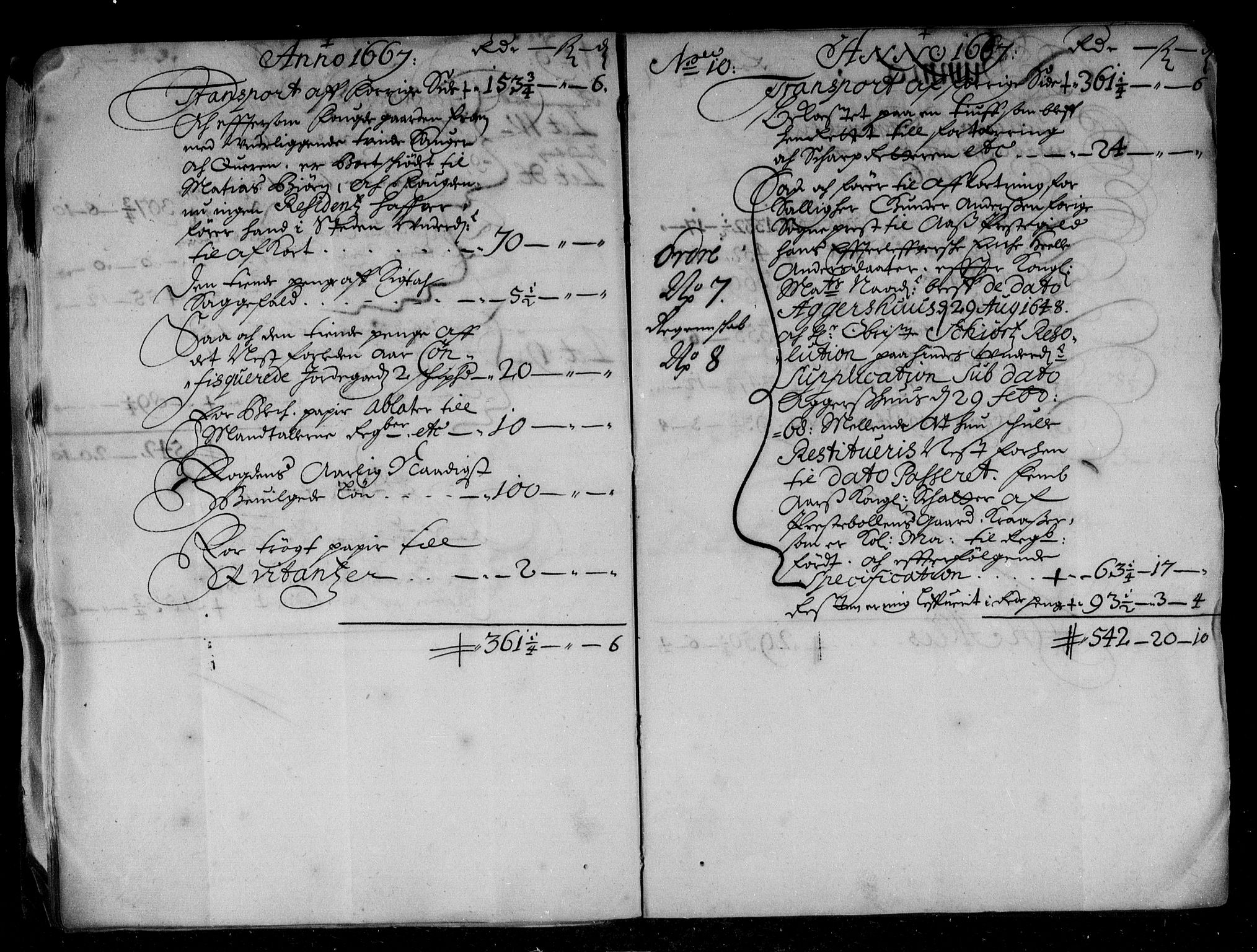 Rentekammeret inntil 1814, Reviderte regnskaper, Stiftamtstueregnskaper, Landkommissariatet på Akershus og Akershus stiftamt, AV/RA-EA-5869/R/Rb/L0044: Akershus stiftamt, 1667