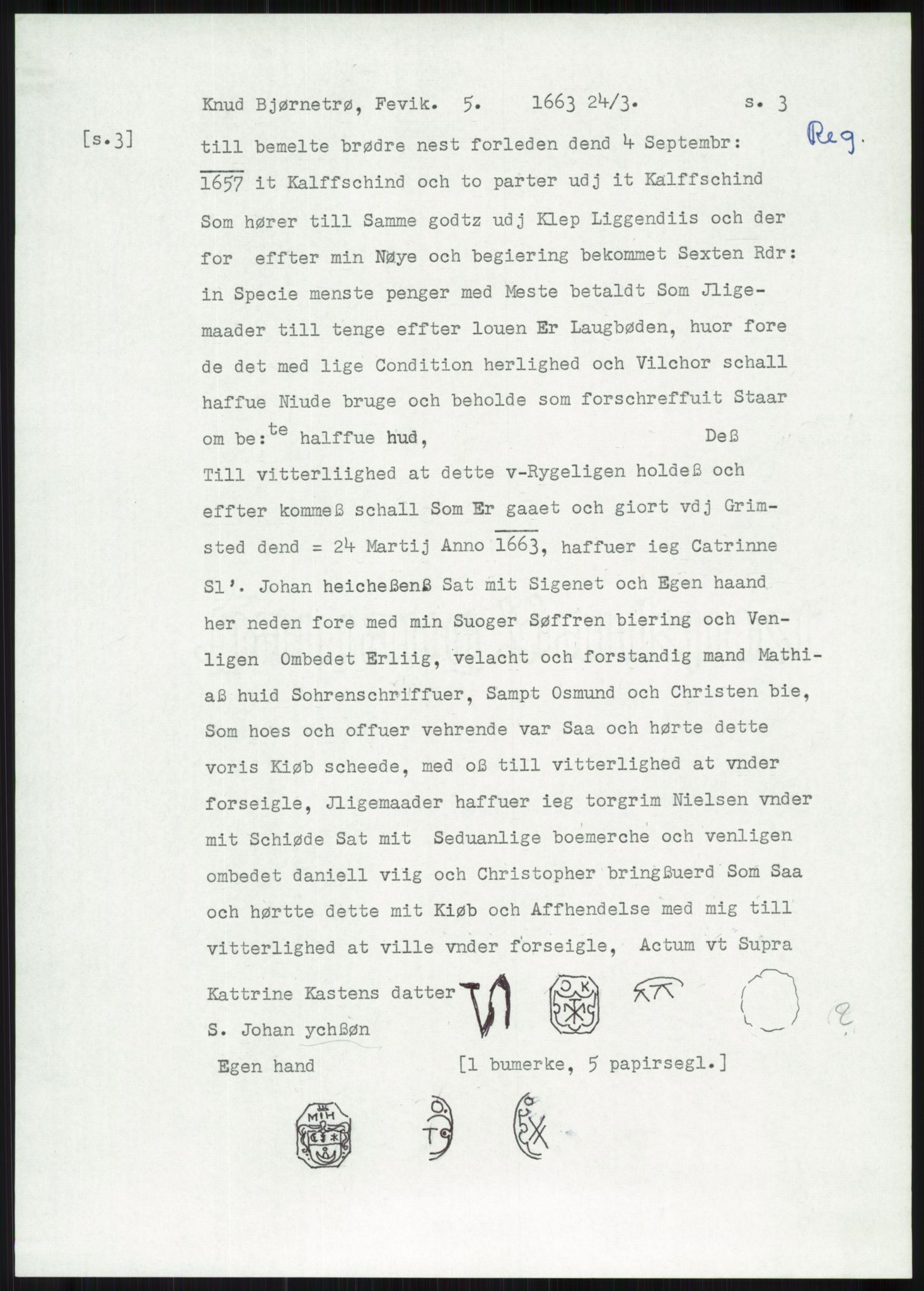 Samlinger til kildeutgivelse, Diplomavskriftsamlingen, AV/RA-EA-4053/H/Ha, p. 487