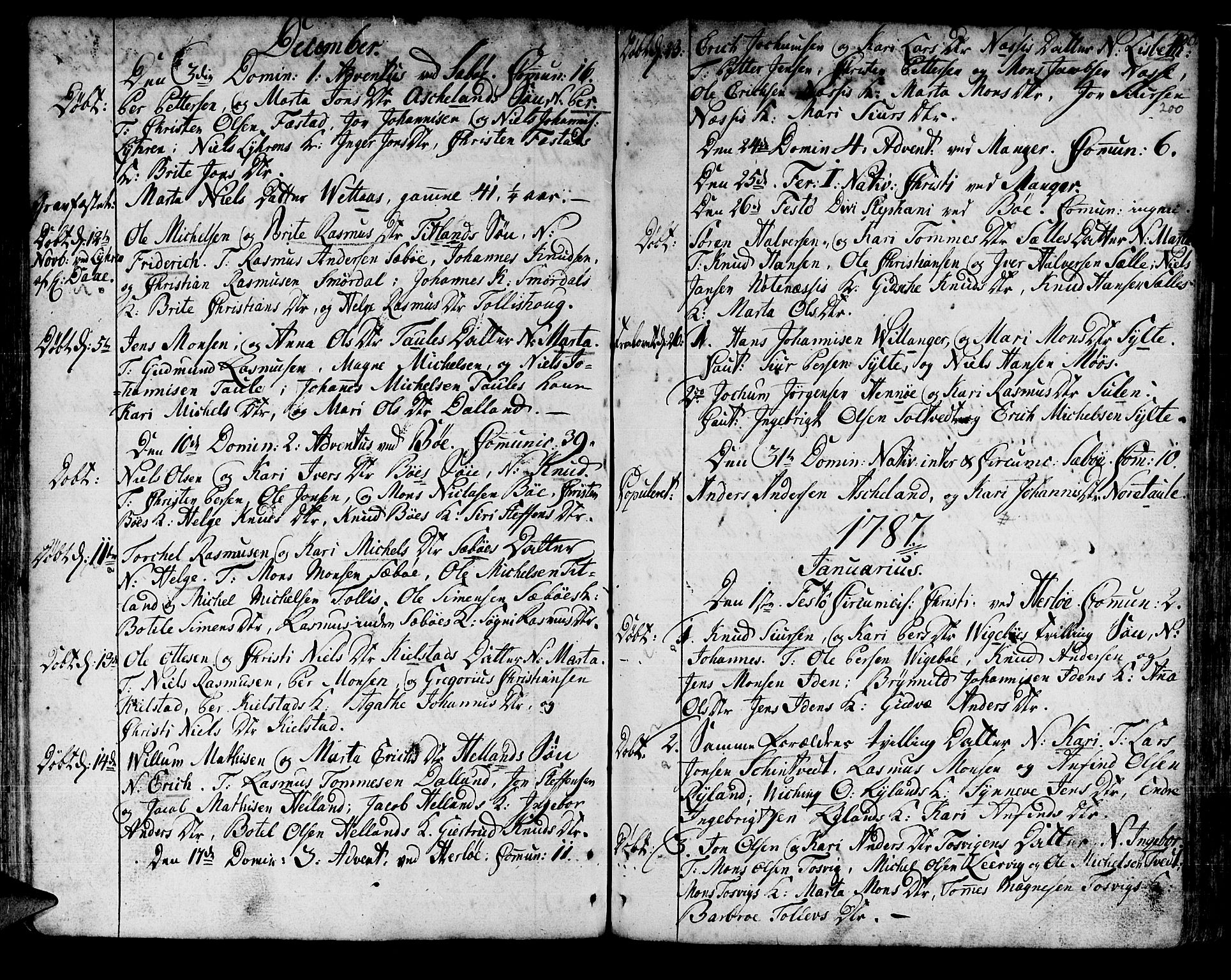 Manger sokneprestembete, AV/SAB-A-76801/H/Haa: Parish register (official) no. A 1, 1759-1791, p. 200