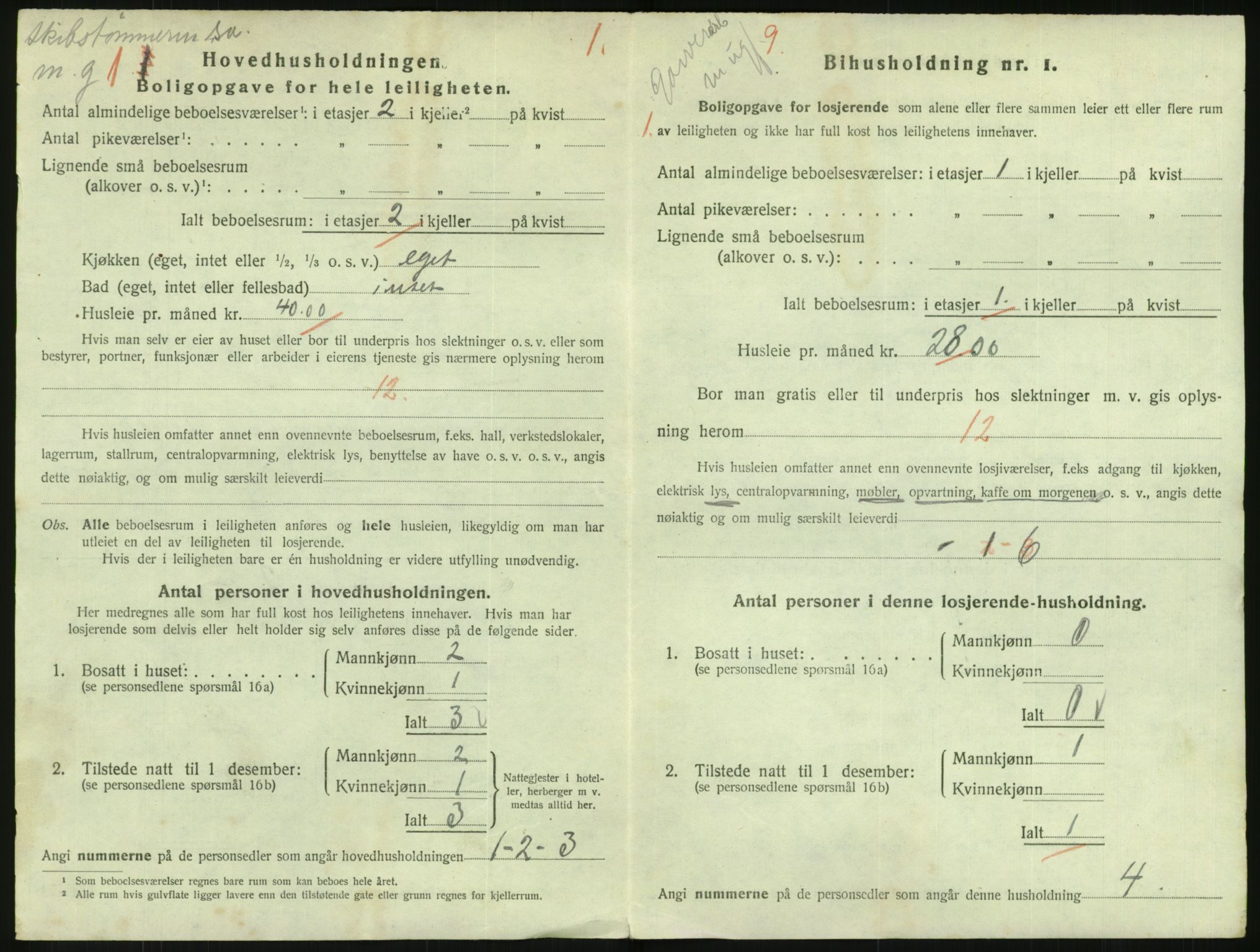 SAK, 1920 census for Flekkefjord, 1920, p. 819