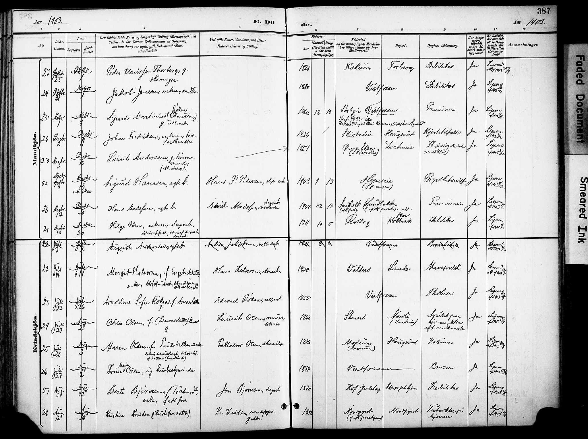 Eiker kirkebøker, AV/SAKO-A-4/F/Fb/L0003: Parish register (official) no. II 3, 1896-1942, p. 387