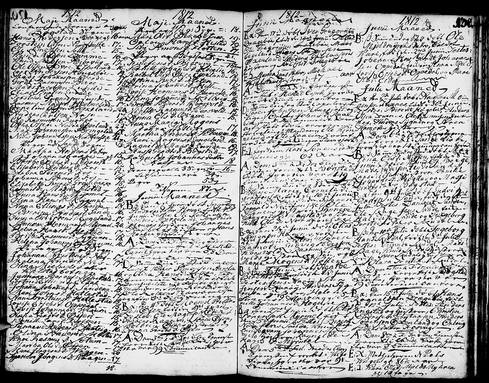 Gaular sokneprestembete, AV/SAB-A-80001/H/Haa: Parish register (official) no. A 2, 1785-1821, p. 130