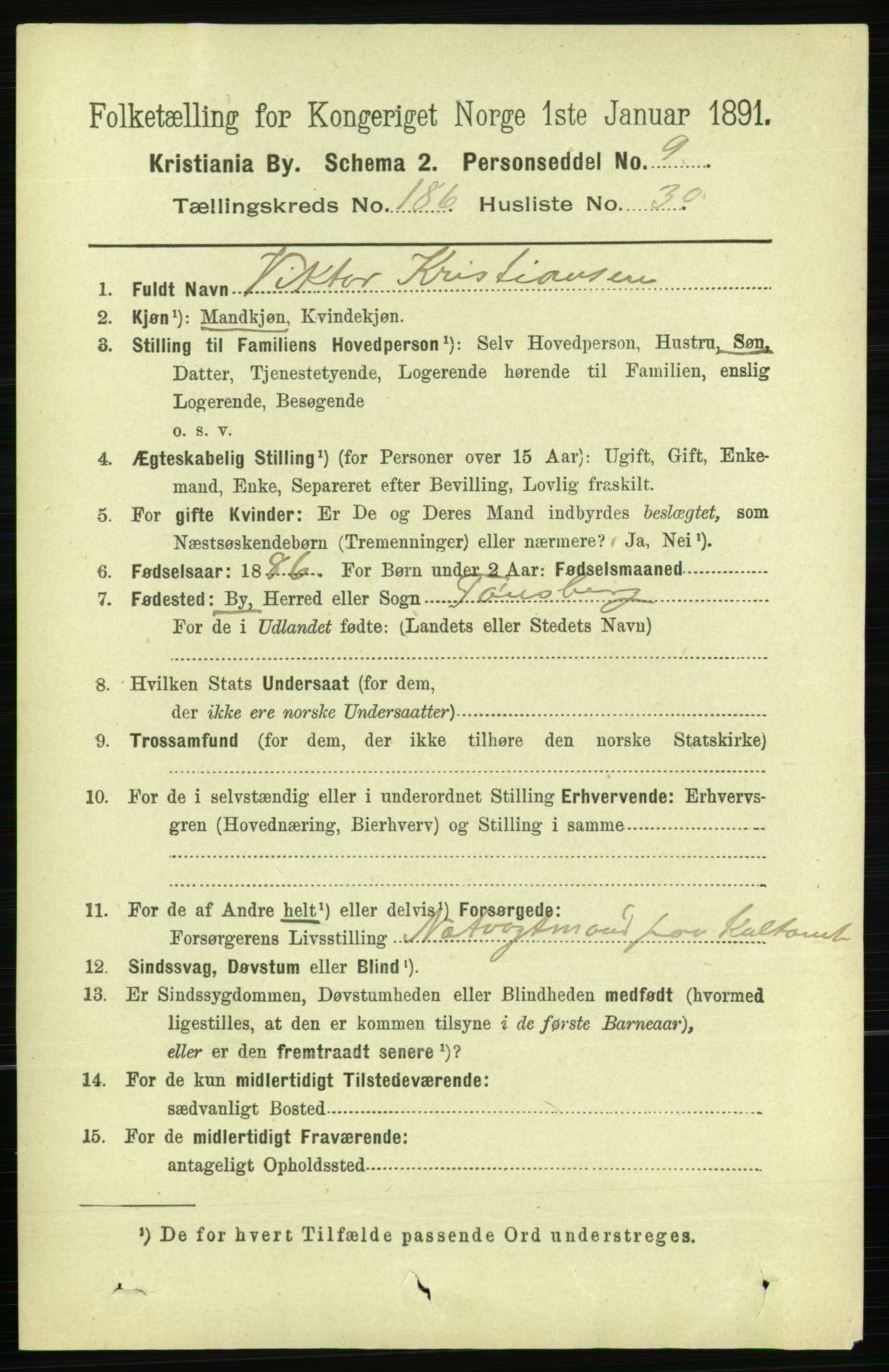 RA, 1891 census for 0301 Kristiania, 1891, p. 111903