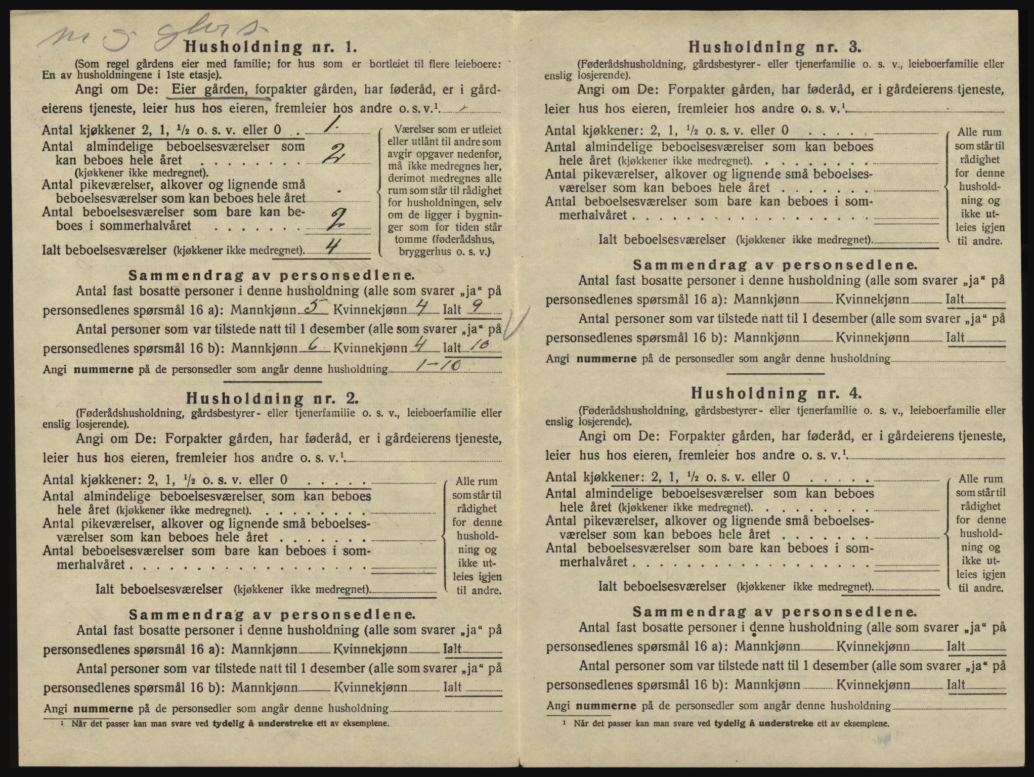 SAO, 1920 census for Eidsberg, 1920, p. 854