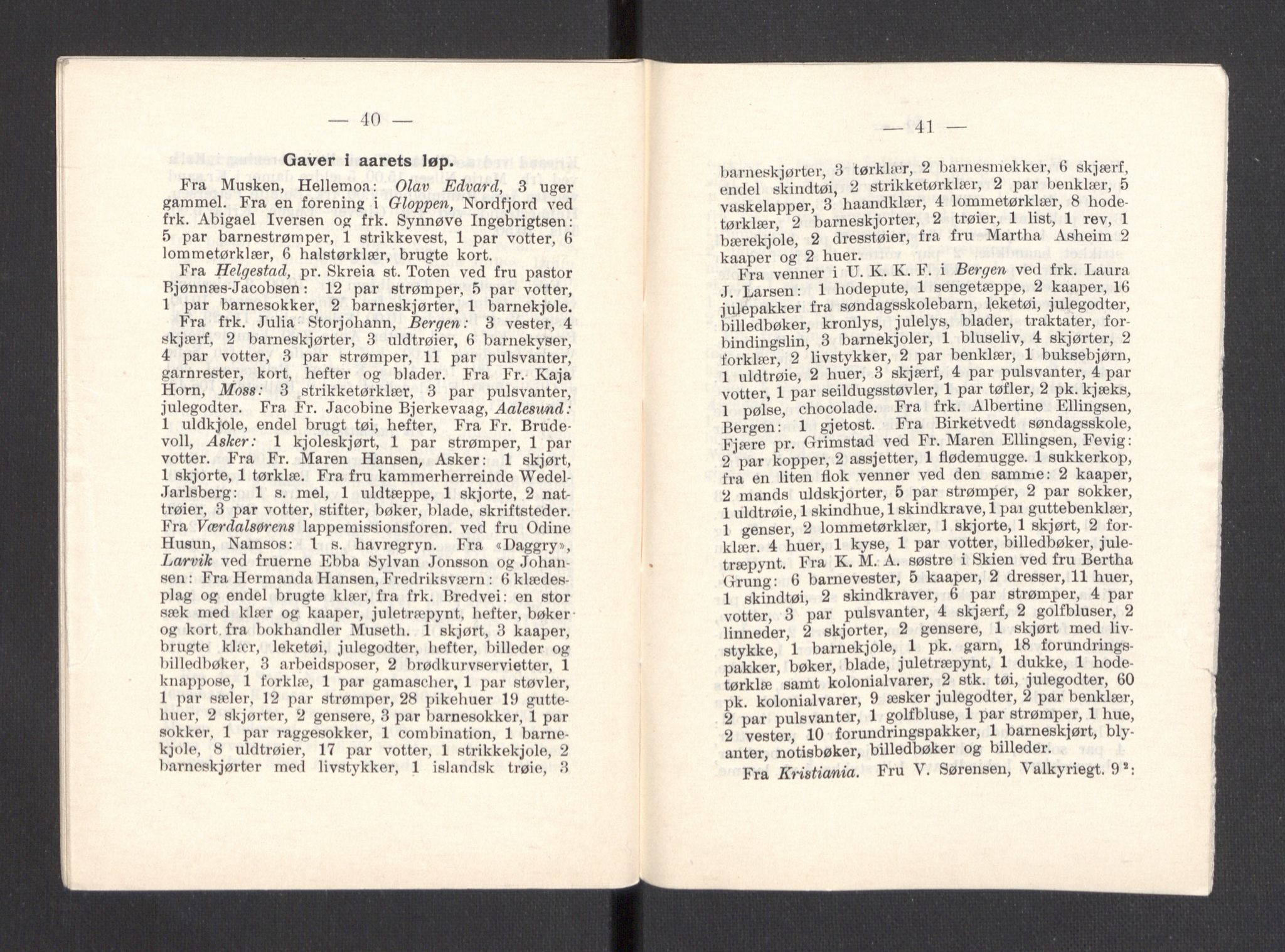 Kvinnelige Misjonsarbeidere, AV/RA-PA-0699/F/Fa/L0001/0007: -- / Årsmeldinger, trykte, 1906-1915