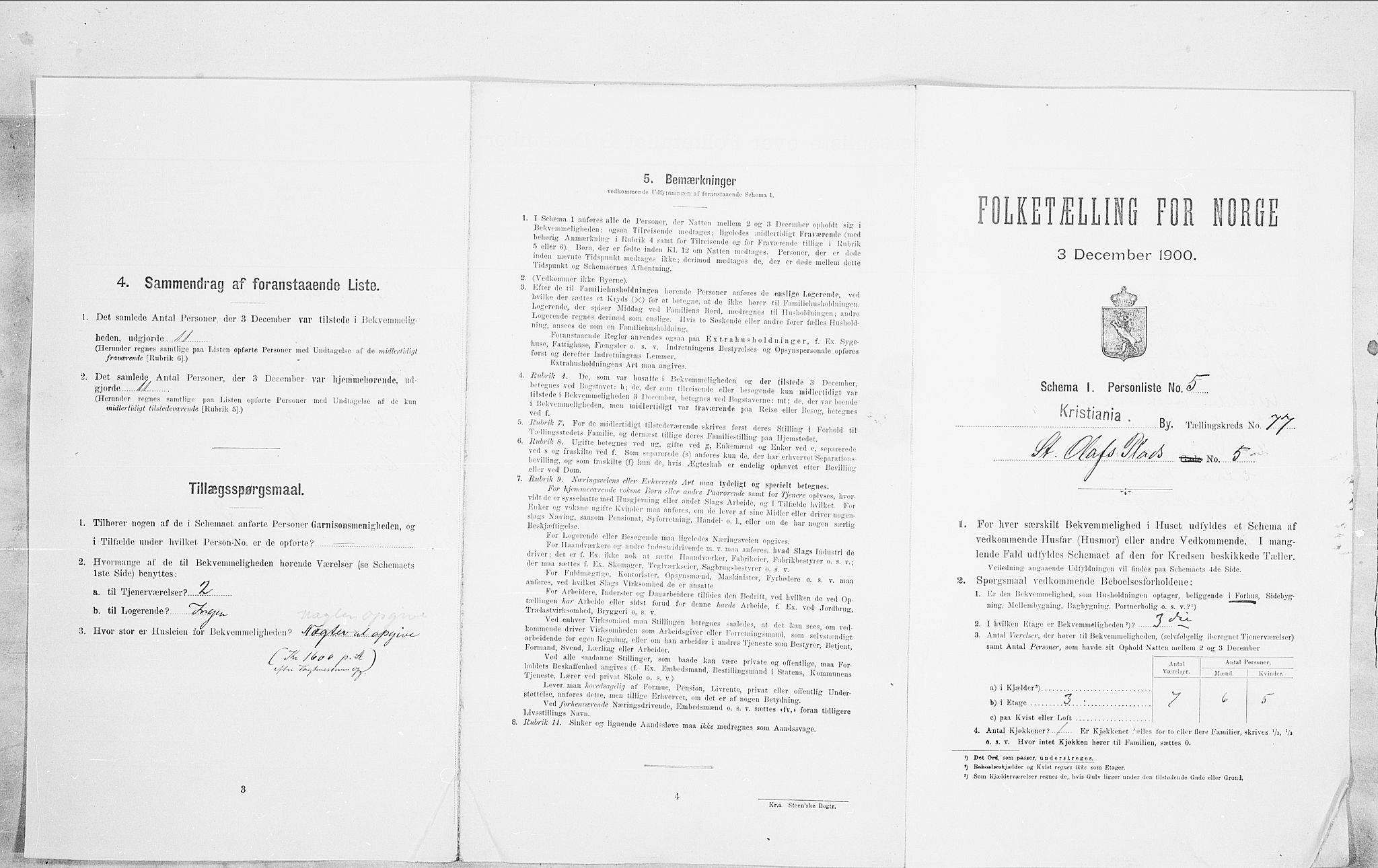 SAO, 1900 census for Kristiania, 1900, p. 90236