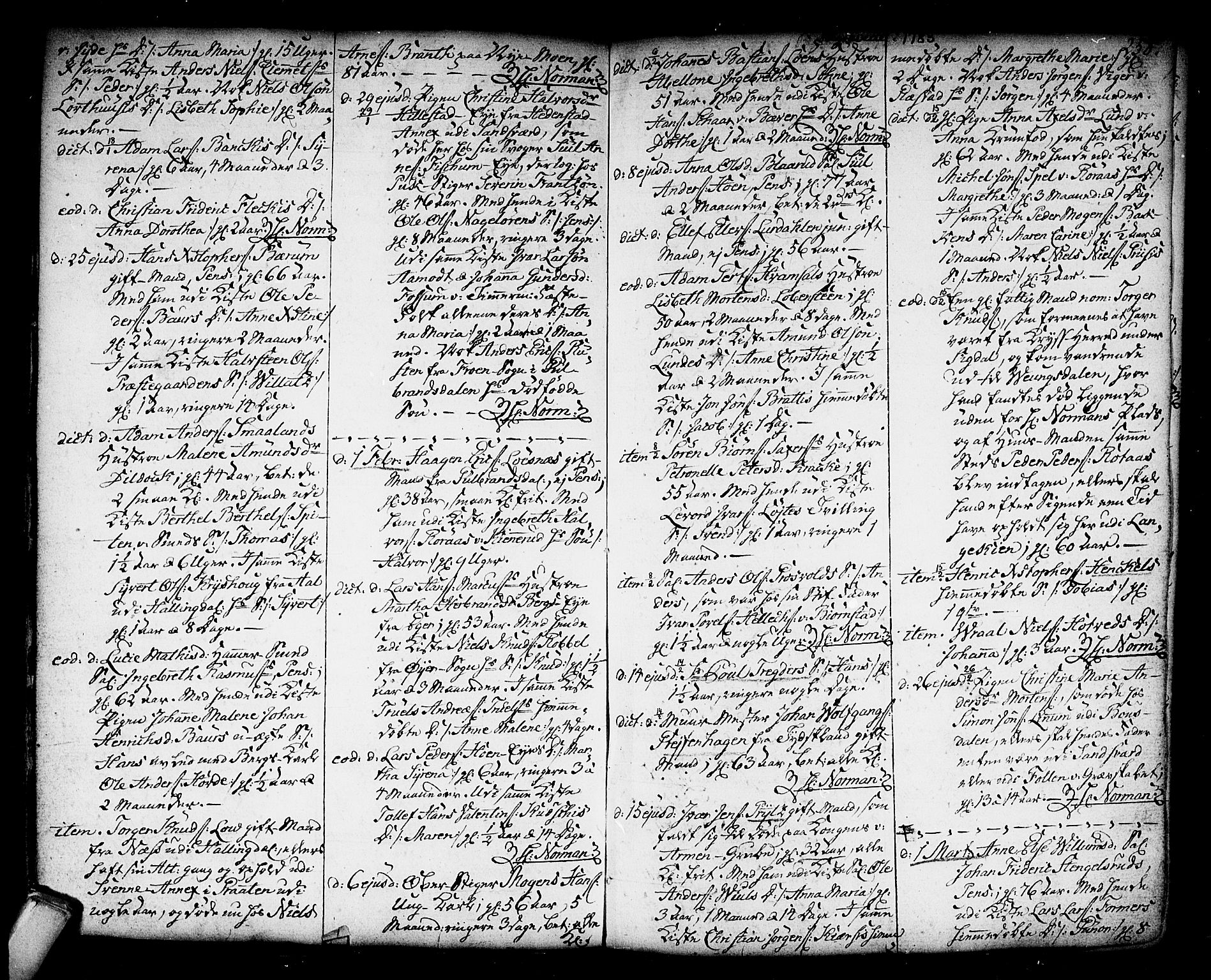 Kongsberg kirkebøker, SAKO/A-22/F/Fa/L0006: Parish register (official) no. I 6, 1783-1797, p. 258