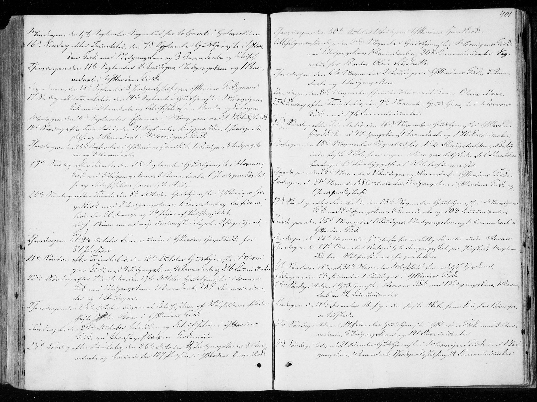 Ministerialprotokoller, klokkerbøker og fødselsregistre - Nord-Trøndelag, SAT/A-1458/722/L0218: Parish register (official) no. 722A05, 1843-1868, p. 401