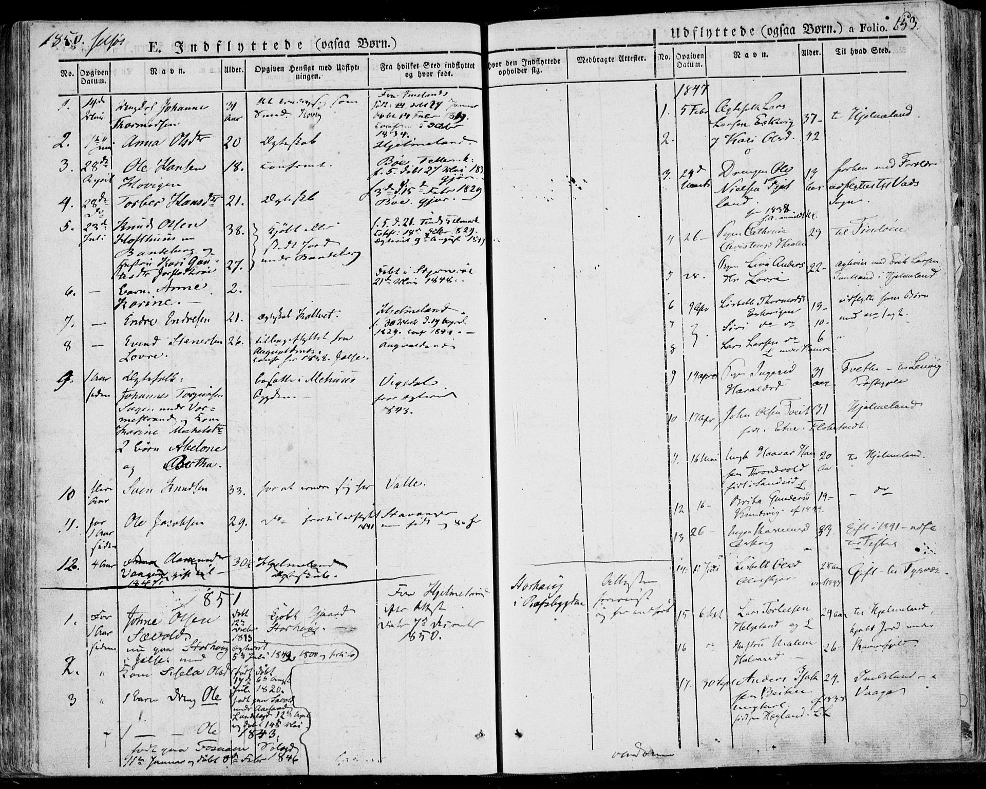 Jelsa sokneprestkontor, SAST/A-101842/01/IV: Parish register (official) no. A 6.2, 1828-1853, p. 653
