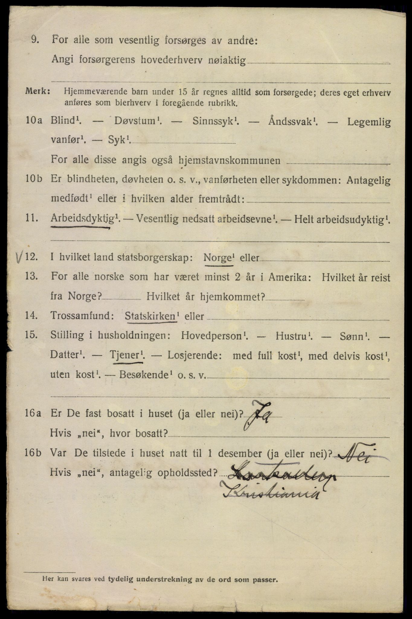 SAO, 1920 census for Kristiania, 1920, p. 573168