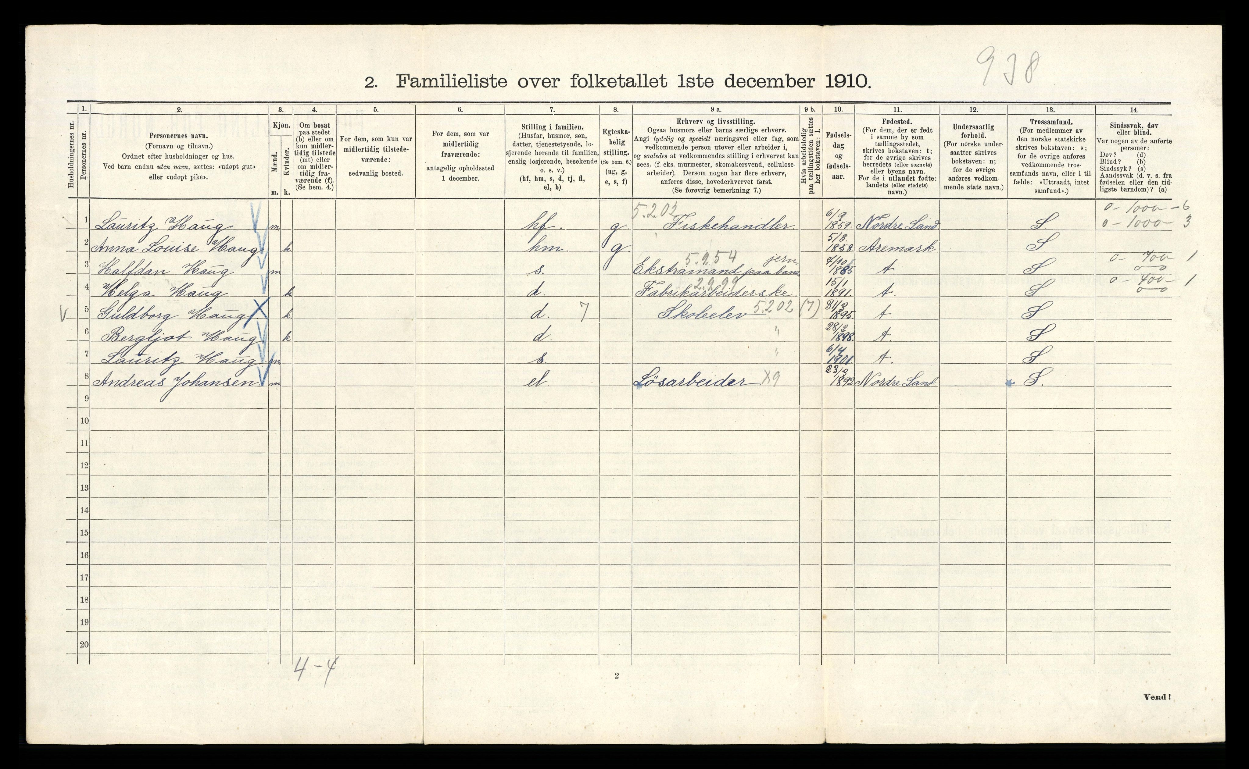 RA, 1910 census for Kristiania, 1910, p. 69524