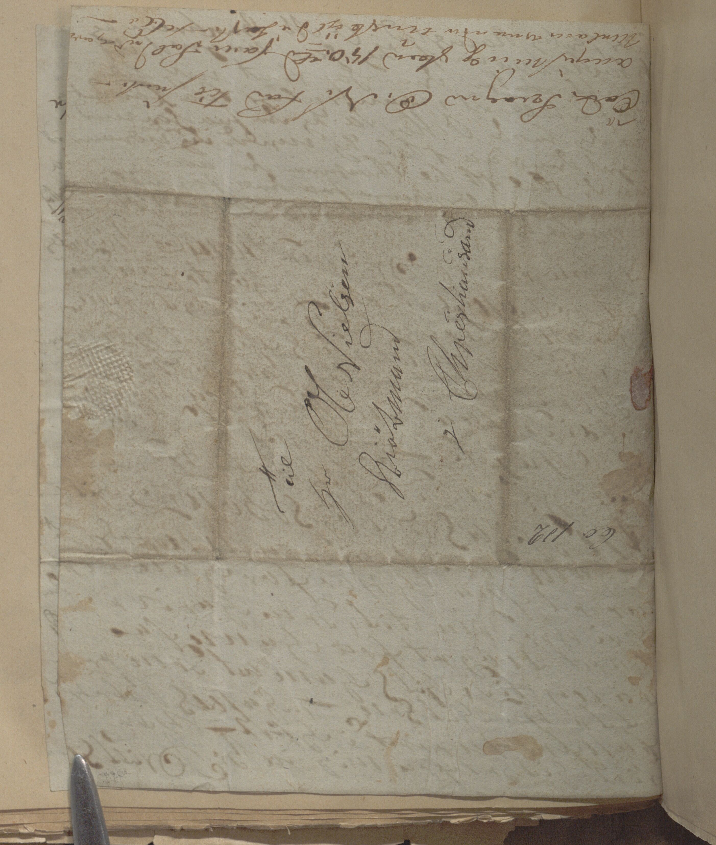 Heggtveitsamlingen, TMF/A-1007/H/L0050: Innbundne brev, Ms A, med innlagt registratur. , 1800-1850