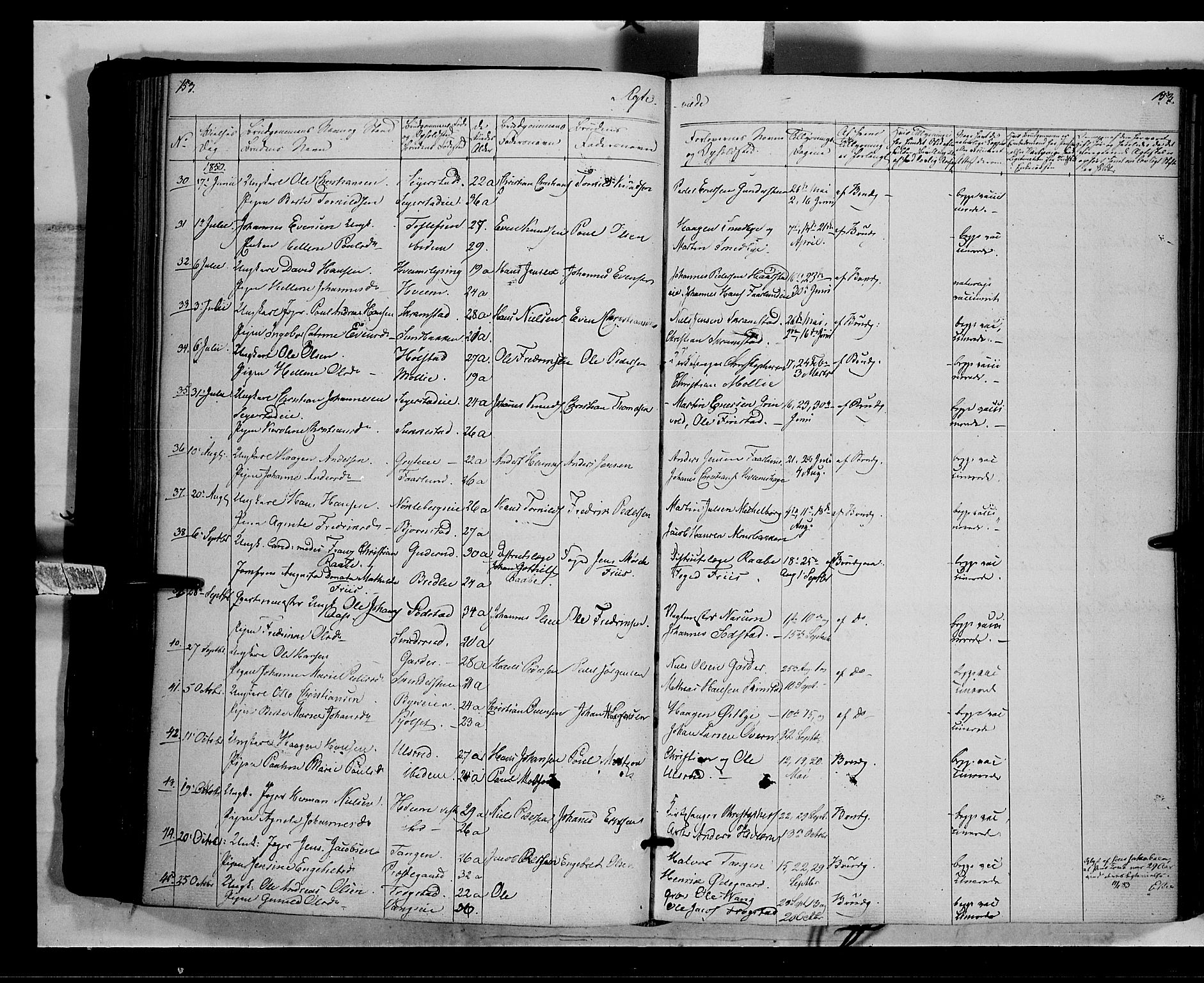 Østre Toten prestekontor, AV/SAH-PREST-104/H/Ha/Haa/L0003: Parish register (official) no. 3, 1848-1856, p. 153