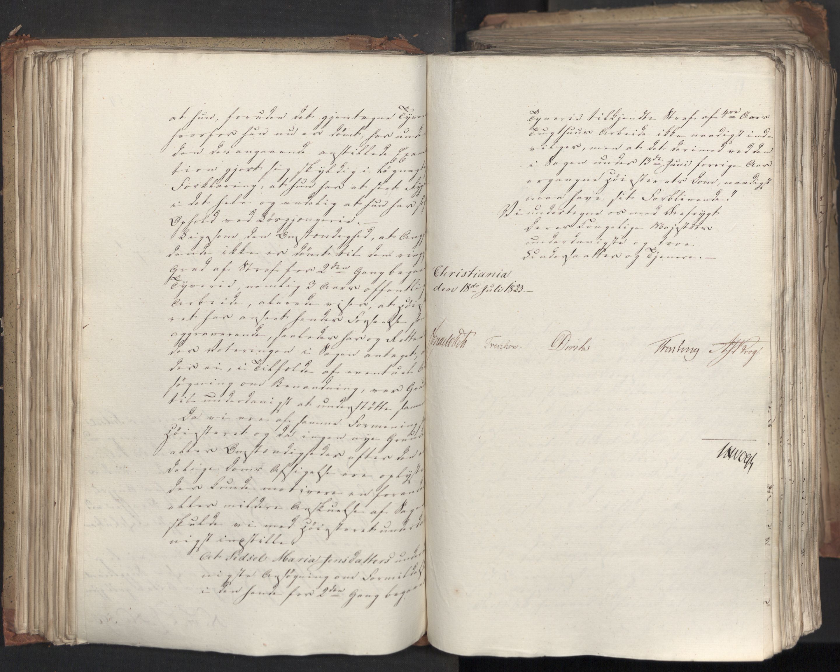 Statsrådsavdelingen i Stockholm, AV/RA-S-1003/D/Da/L0035: Regjeringsinnstillinger nr. 541-840, 1823, p. 120