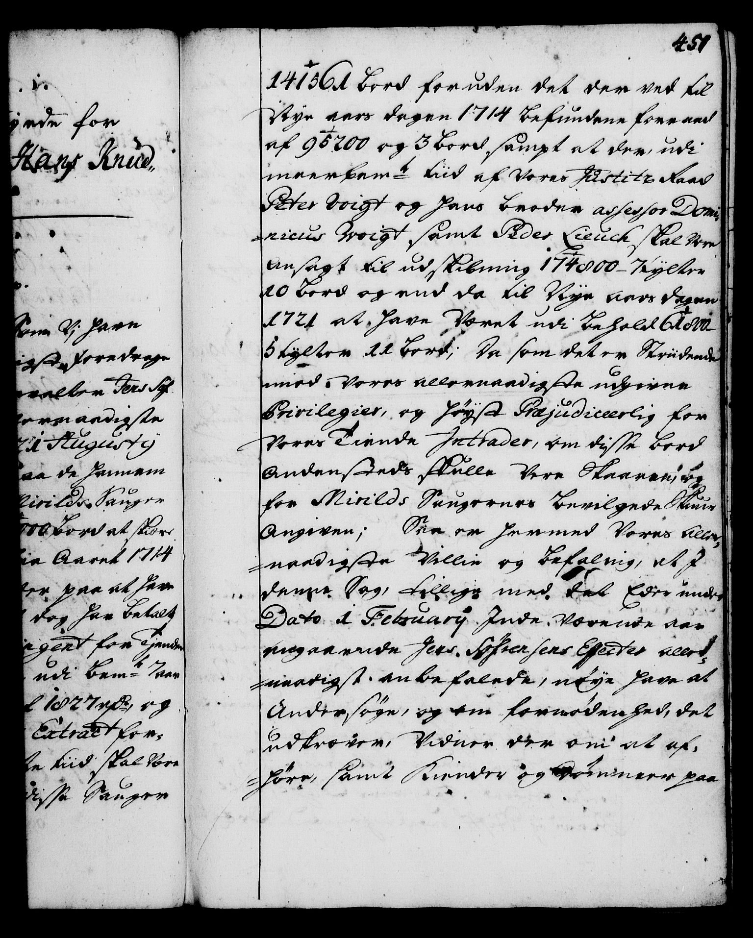 Rentekammeret, Kammerkanselliet, AV/RA-EA-3111/G/Gg/Gga/L0002: Norsk ekspedisjonsprotokoll med register (merket RK 53.2), 1723-1727, p. 451