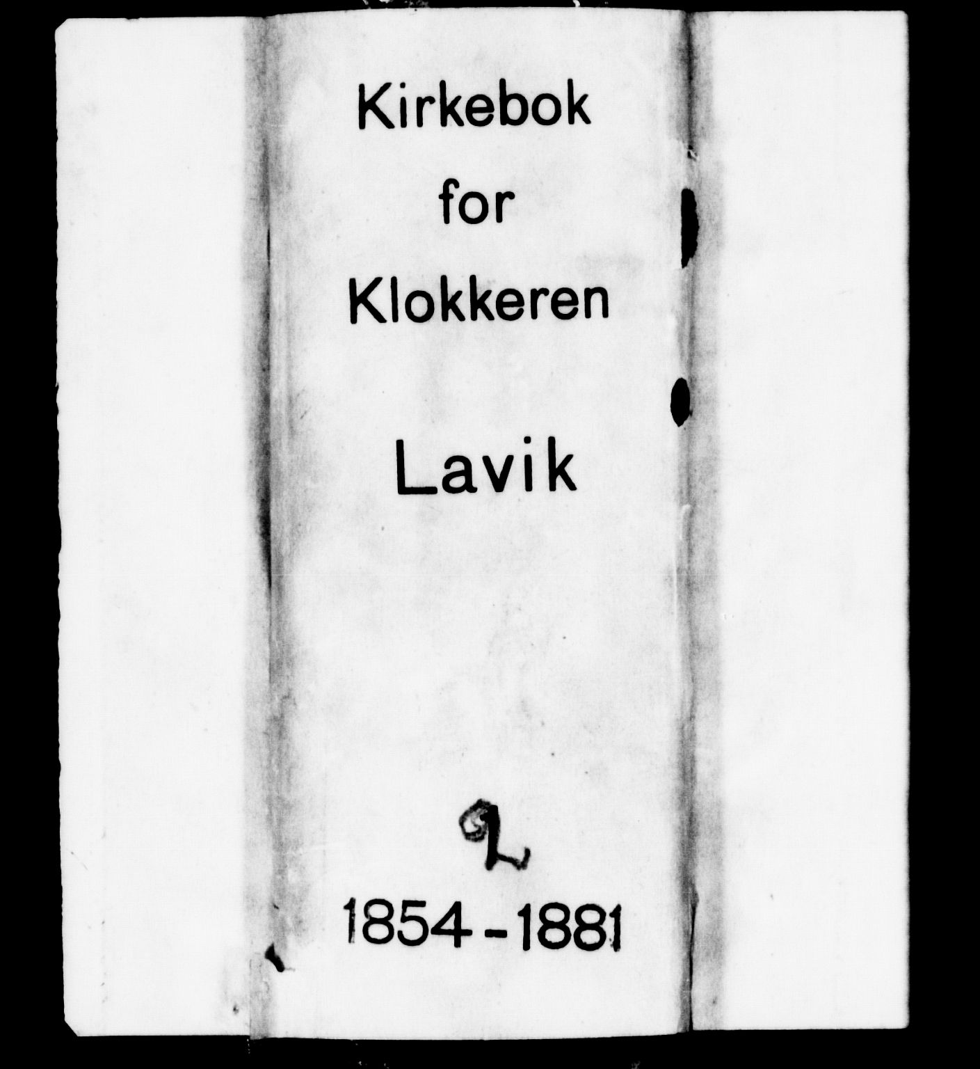 Lavik sokneprestembete, SAB/A-80901: Parish register (copy) no. A 1, 1854-1881