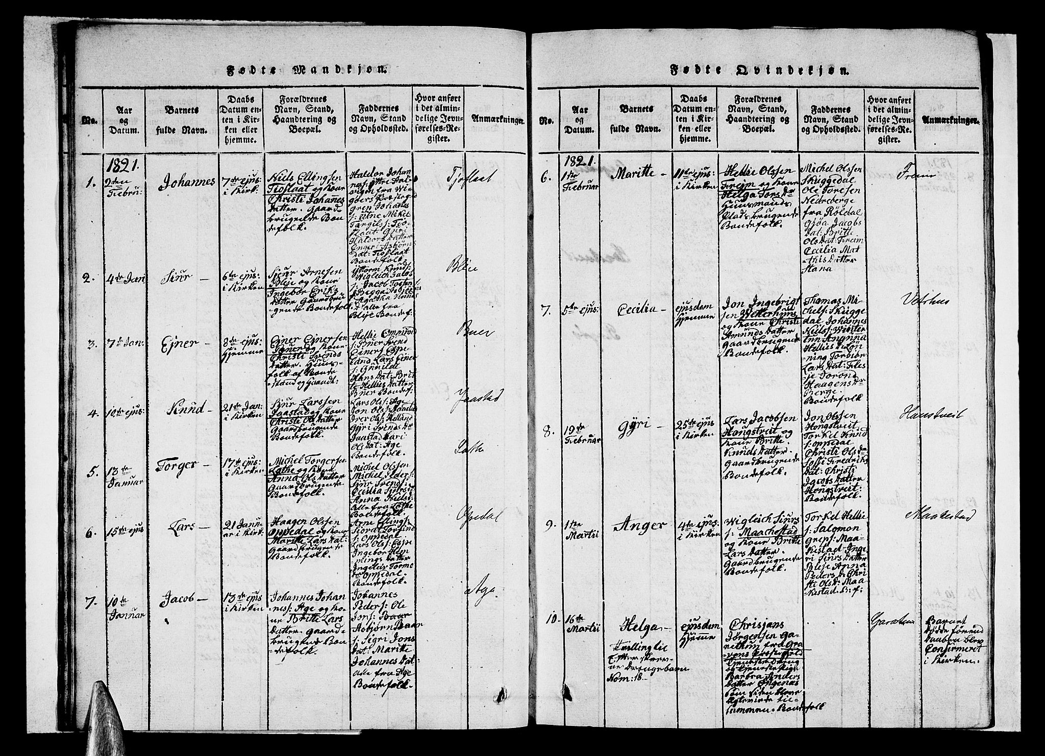 Ullensvang sokneprestembete, AV/SAB-A-78701/H/Haa: Parish register (official) no. A 9, 1819-1826