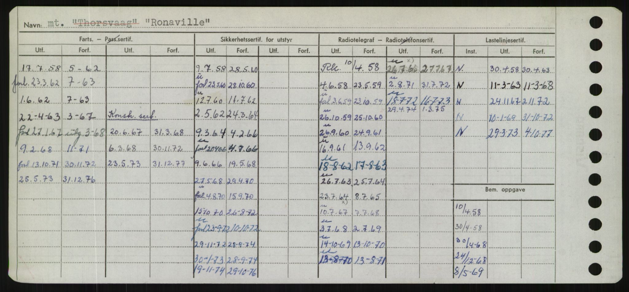 Sjøfartsdirektoratet med forløpere, Skipsmålingen, RA/S-1627/H/Hd/L0031: Fartøy, Rju-Sam, p. 126