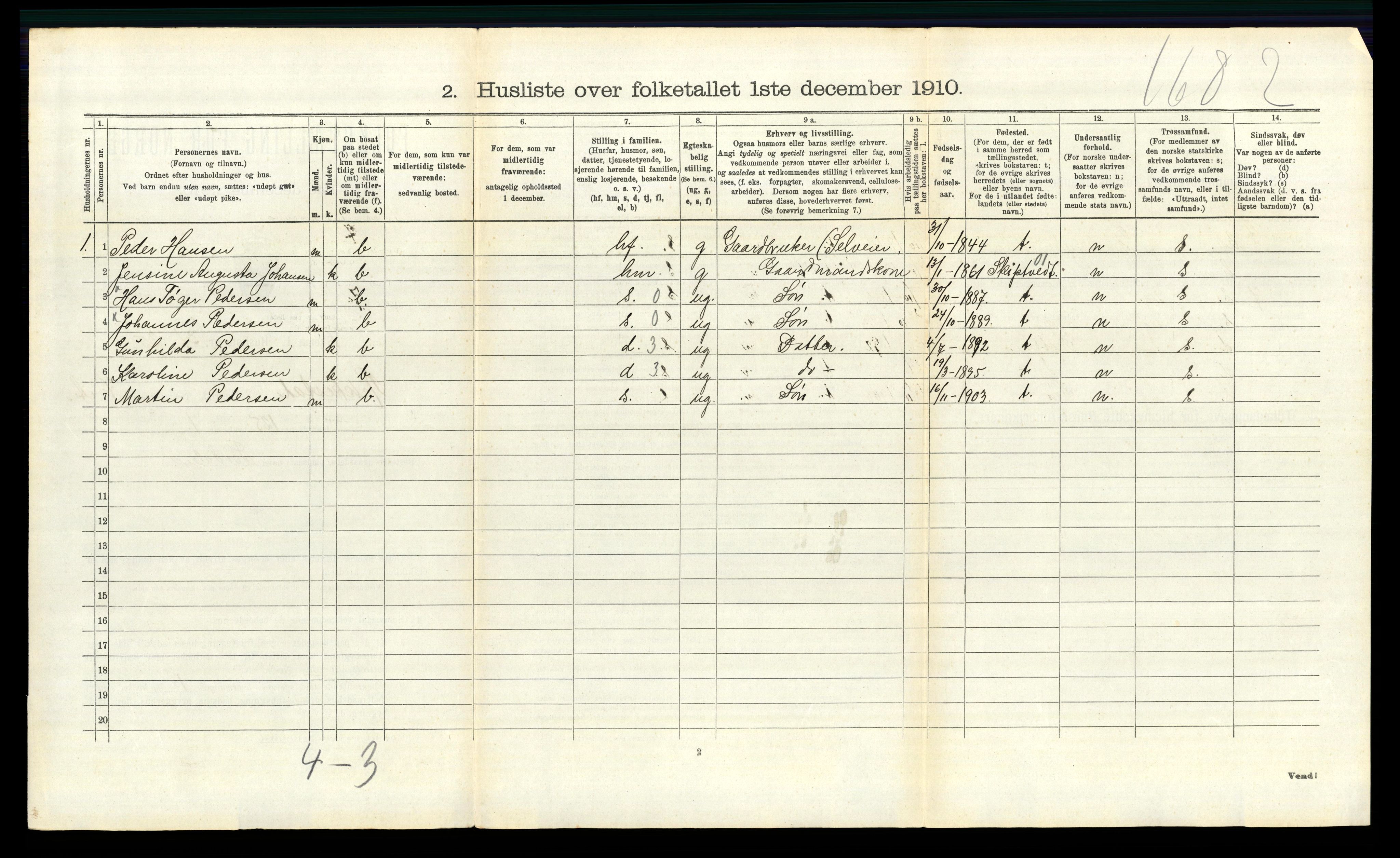 RA, 1910 census for Rakkestad, 1910, p. 1266