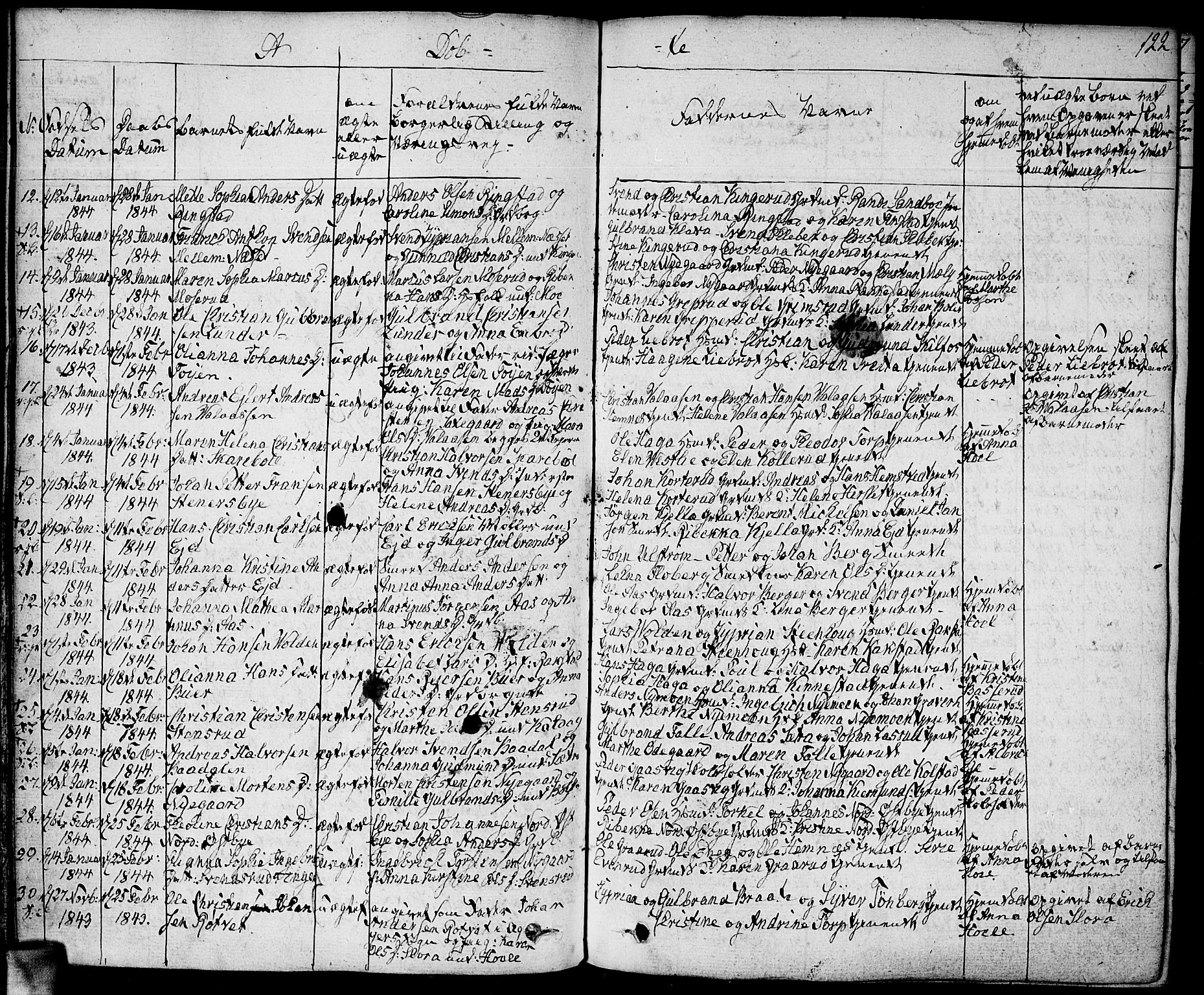Høland prestekontor Kirkebøker, SAO/A-10346a/F/Fa/L0008: Parish register (official) no. I 8, 1827-1845, p. 122