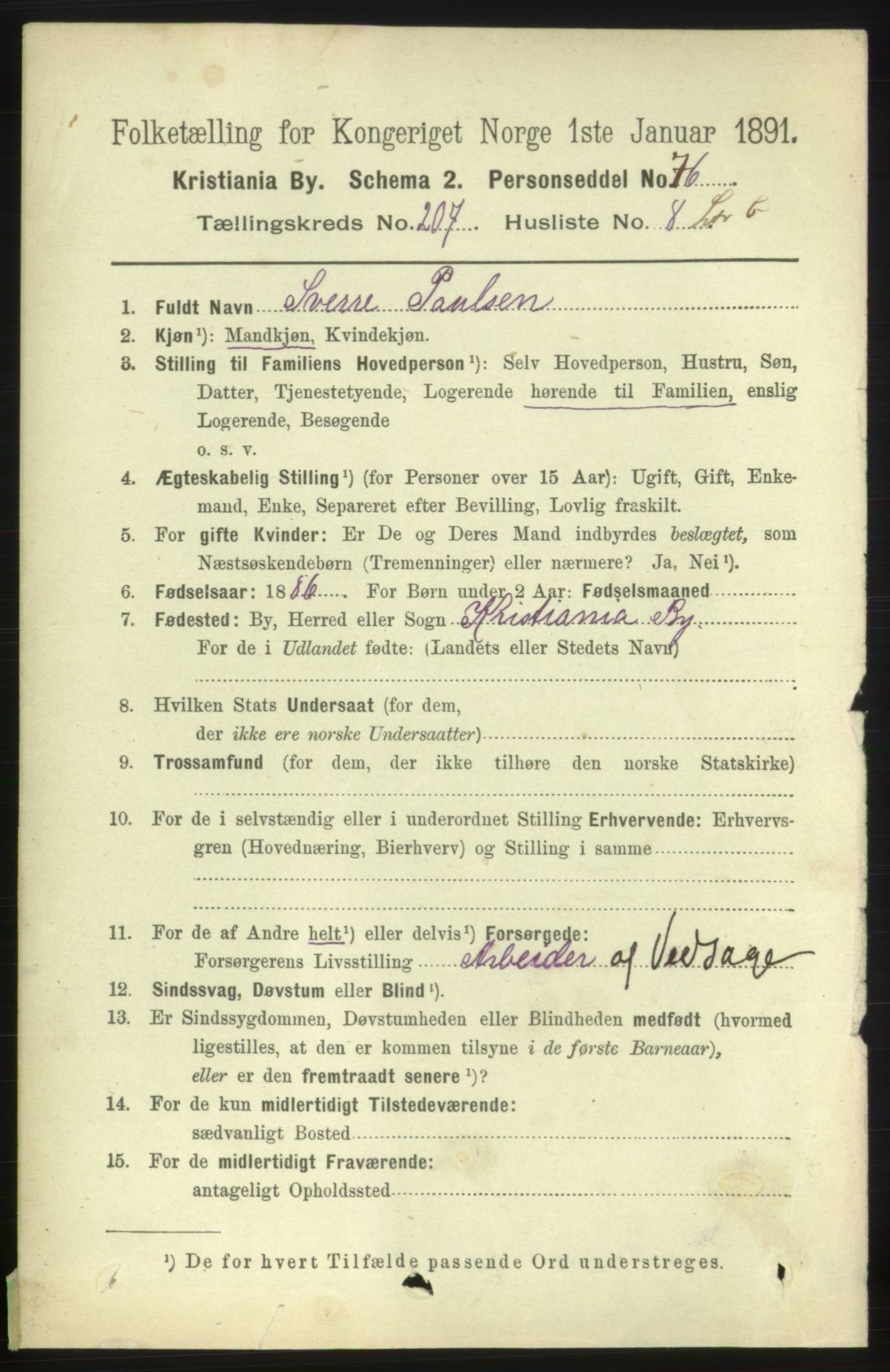 RA, 1891 census for 0301 Kristiania, 1891, p. 124802