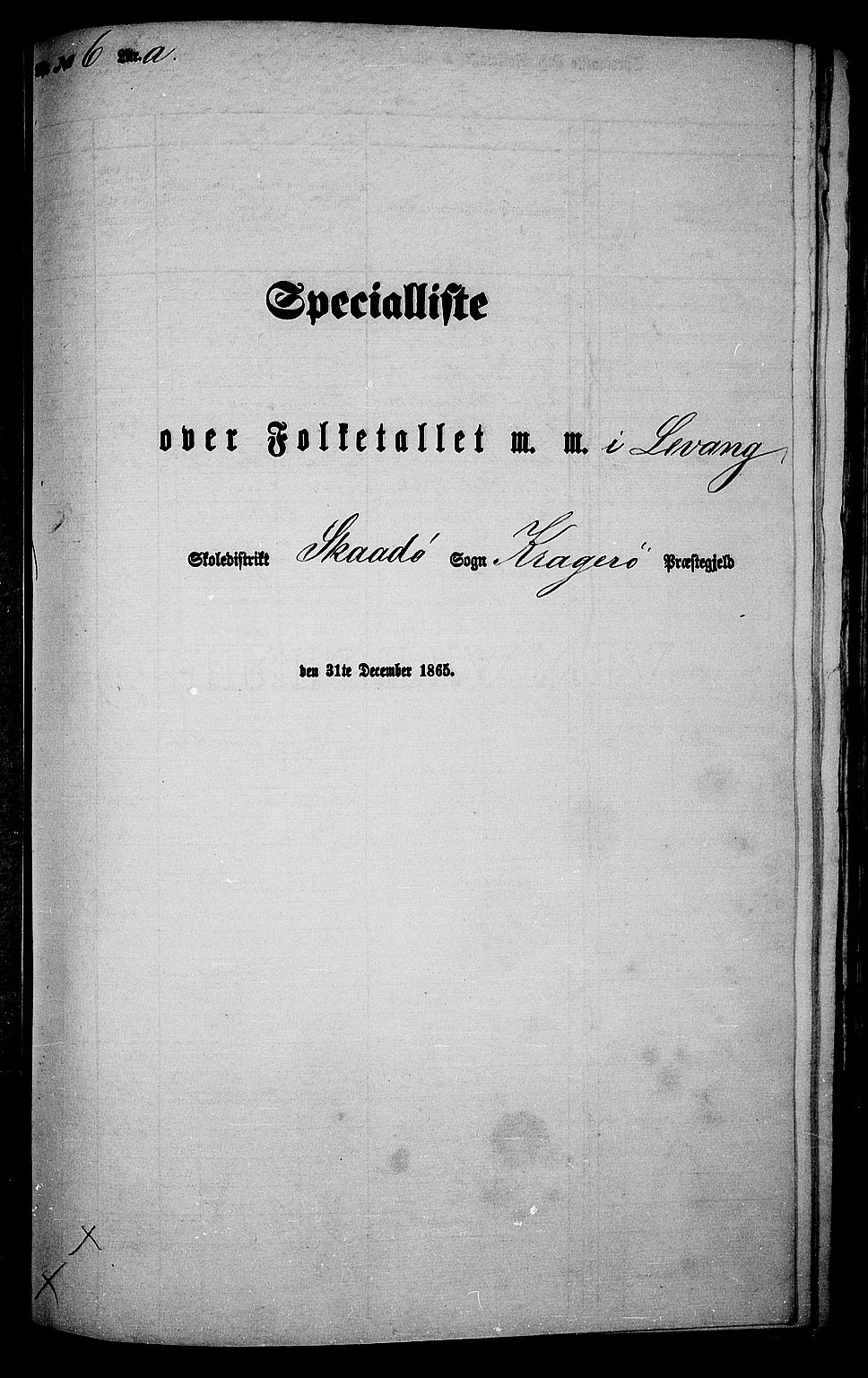 RA, 1865 census for Kragerø/Sannidal og Skåtøy, 1865, p. 89