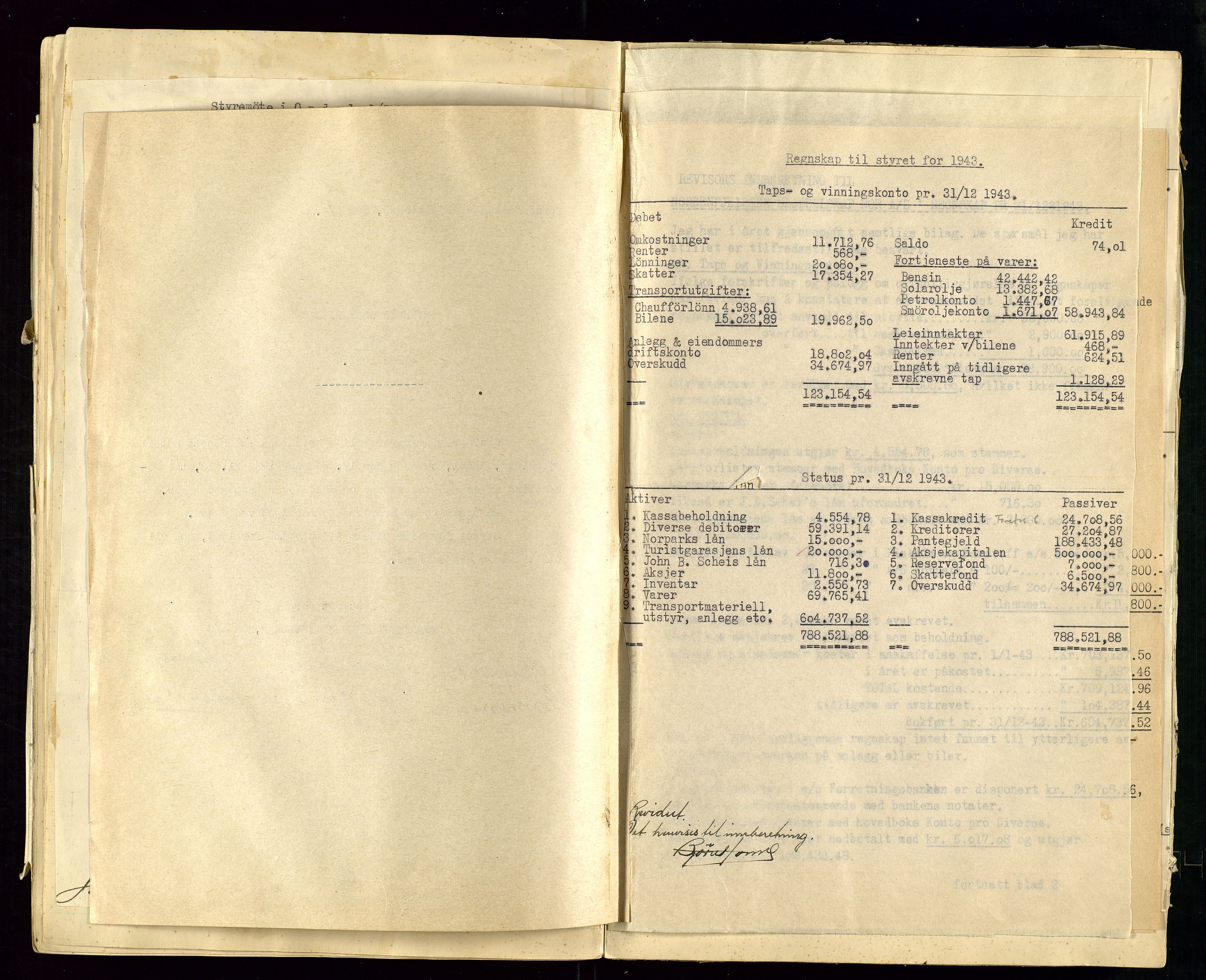 PA 1519 - Nordenfjeldske Oljeselskap, NOR A/S, AV/SAST-A-101924/A/L0001: Styreprotokoll, 1937-1962, p. 48