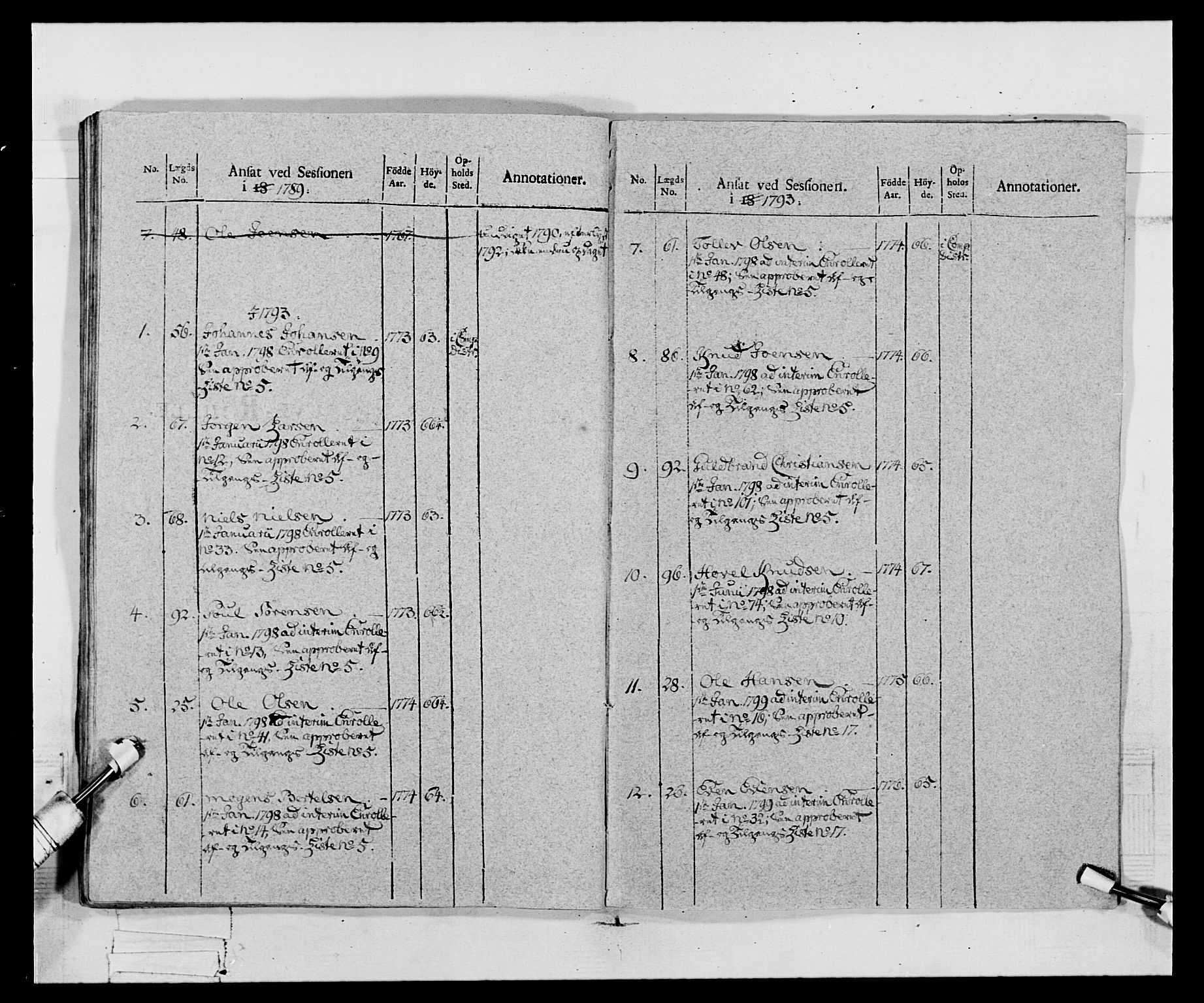 Generalitets- og kommissariatskollegiet, Det kongelige norske kommissariatskollegium, AV/RA-EA-5420/E/Eh/L0068: Opplandske nasjonale infanteriregiment, 1802-1805, p. 193