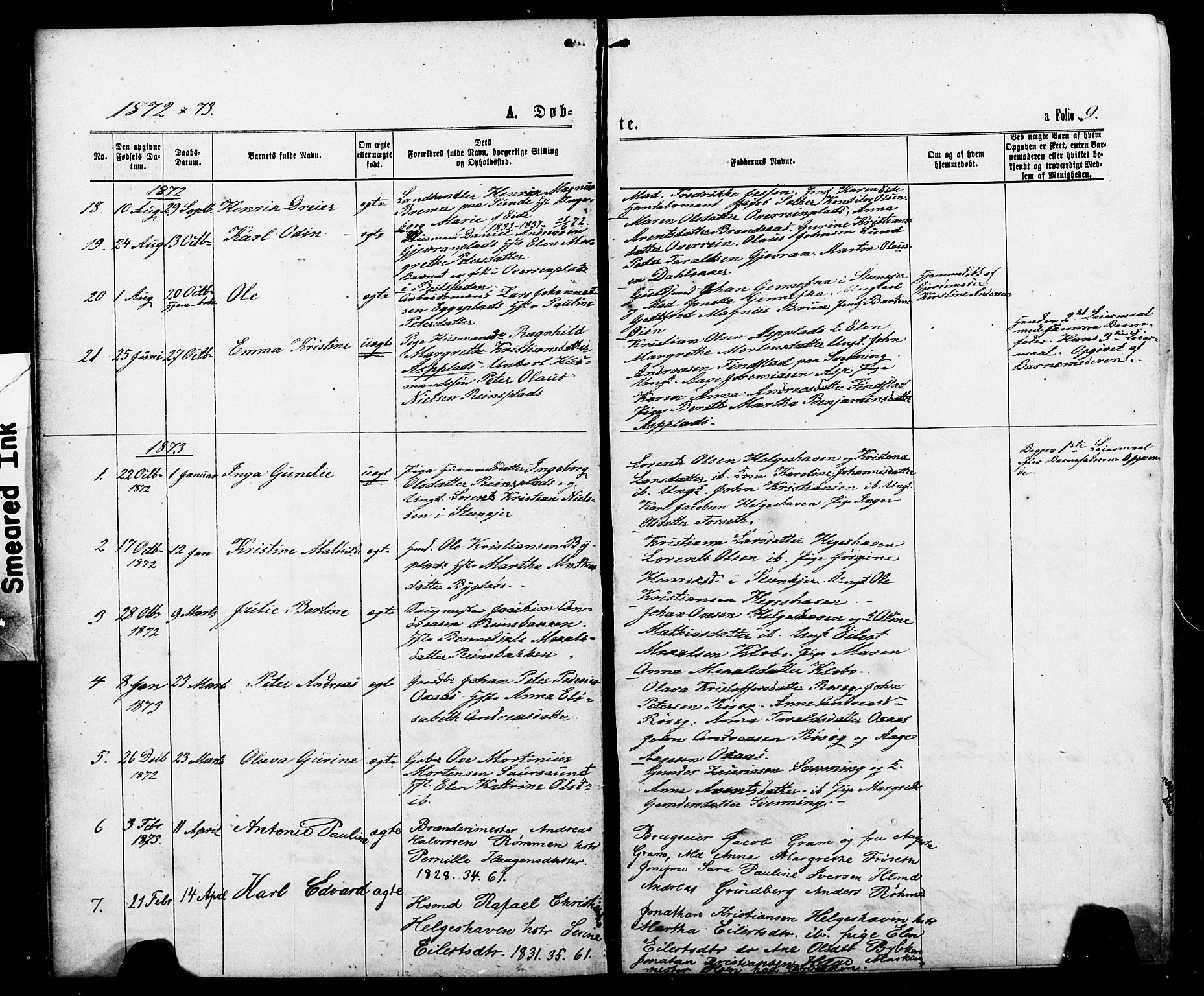 Ministerialprotokoller, klokkerbøker og fødselsregistre - Nord-Trøndelag, AV/SAT-A-1458/740/L0380: Parish register (copy) no. 740C01, 1868-1902, p. 9