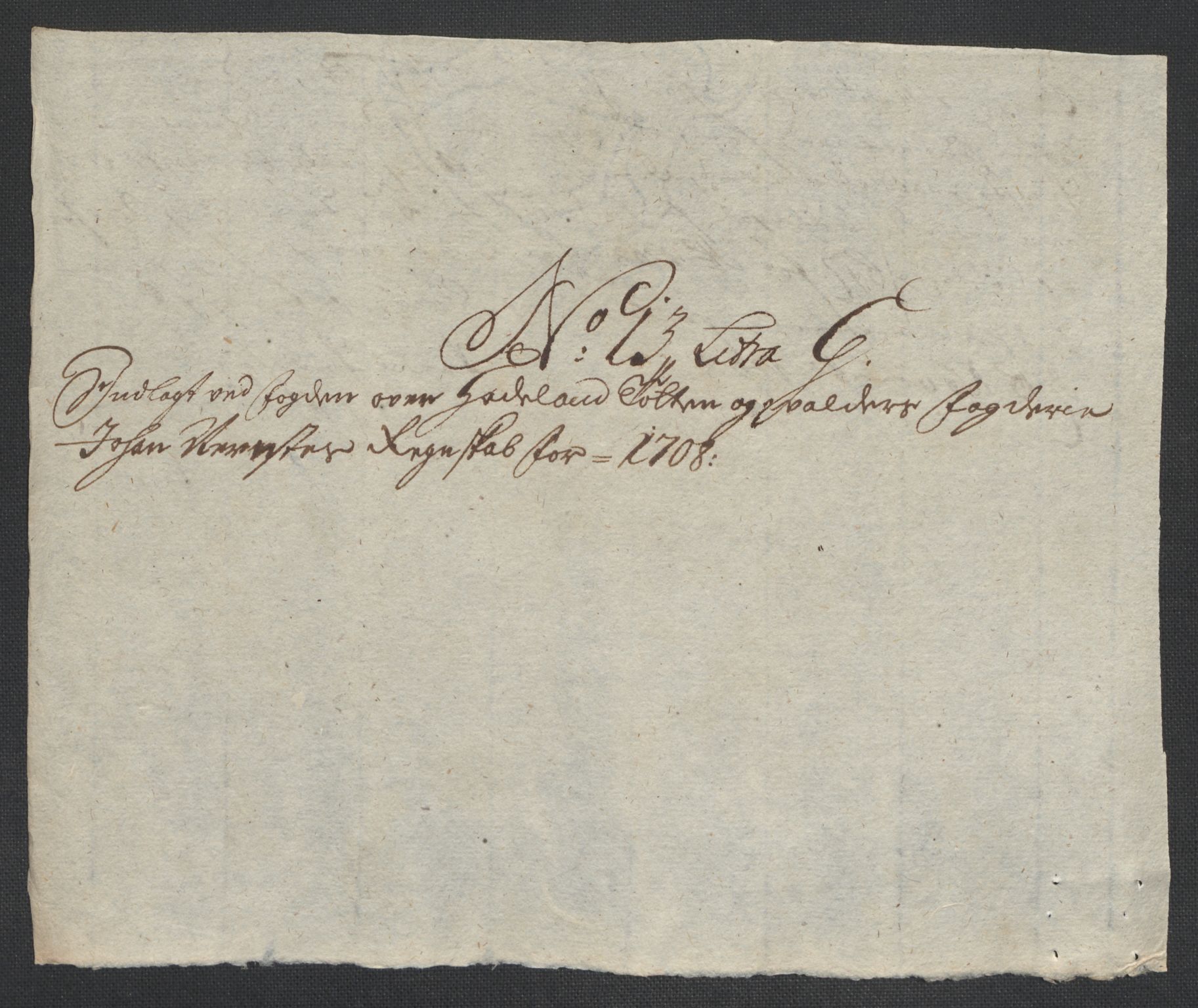 Rentekammeret inntil 1814, Reviderte regnskaper, Fogderegnskap, AV/RA-EA-4092/R18/L1305: Fogderegnskap Hadeland, Toten og Valdres, 1707-1708, p. 454