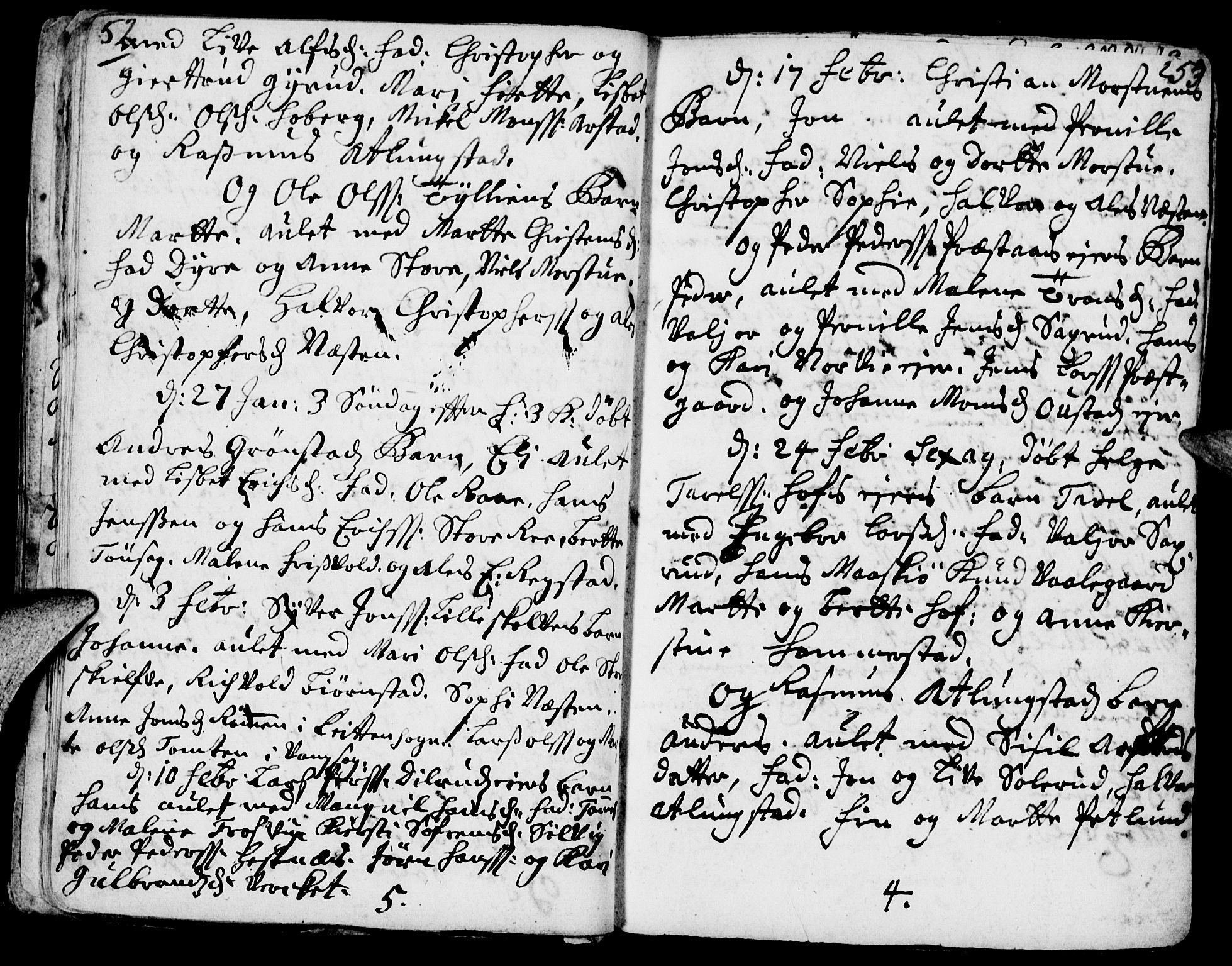 Stange prestekontor, AV/SAH-PREST-002/K/L0002: Parish register (official) no. 2, 1724-1740, p. 52-53