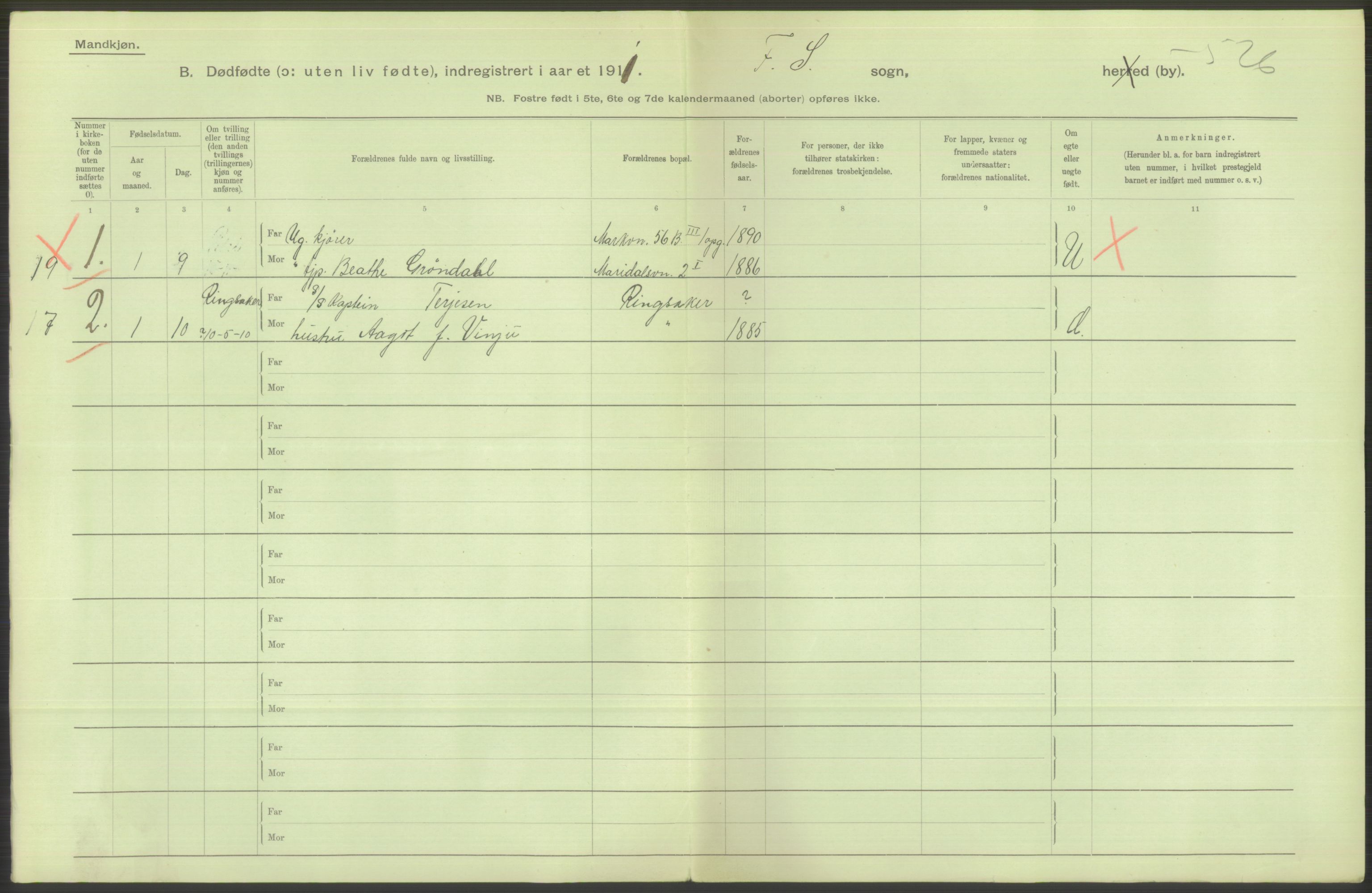 Statistisk sentralbyrå, Sosiodemografiske emner, Befolkning, RA/S-2228/D/Df/Dfb/Dfba/L0010: Kristiania: Døde kvinner samt dødfødte., 1911, p. 40