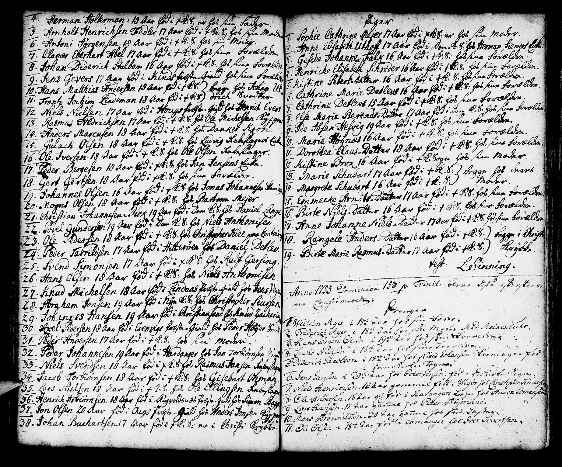 Korskirken sokneprestembete, SAB/A-76101/H/Haa/L0007: Parish register (official) no. A 7, 1736-1839, p. 46
