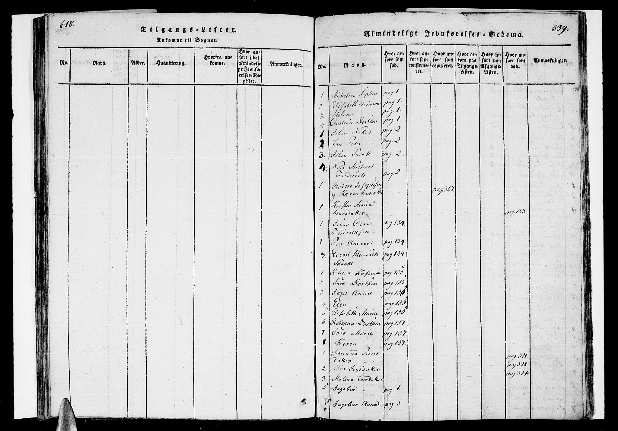 Ministerialprotokoller, klokkerbøker og fødselsregistre - Nordland, SAT/A-1459/838/L0546: Parish register (official) no. 838A05 /1, 1820-1828, p. 618-639