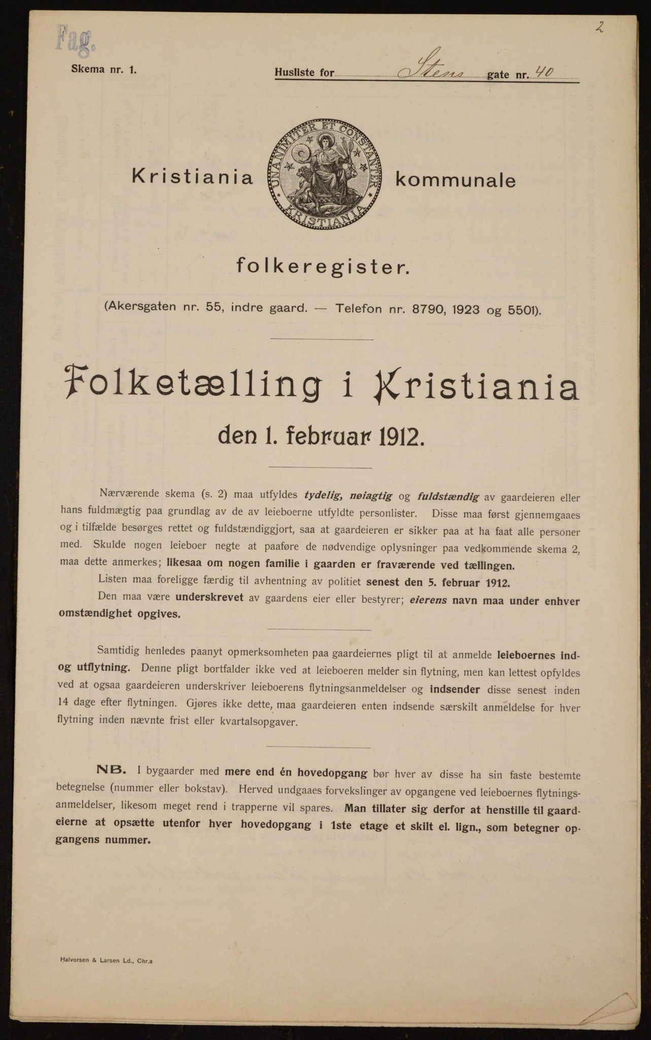 OBA, Municipal Census 1912 for Kristiania, 1912, p. 102359