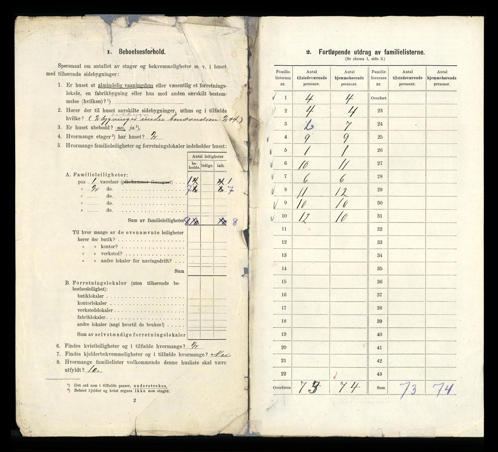 RA, 1910 census for Bergen, 1910, p. 19056