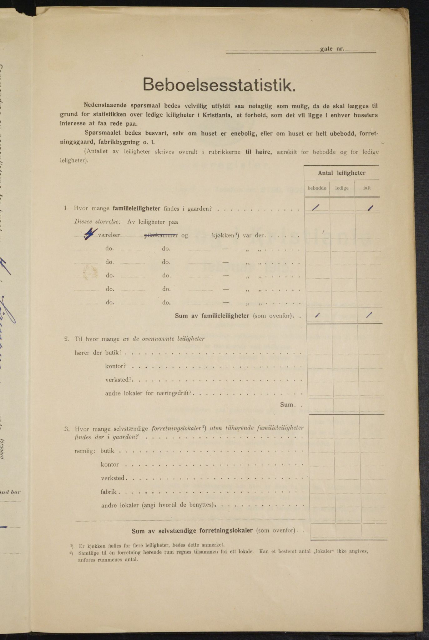 OBA, Municipal Census 1915 for Kristiania, 1915, p. 106681