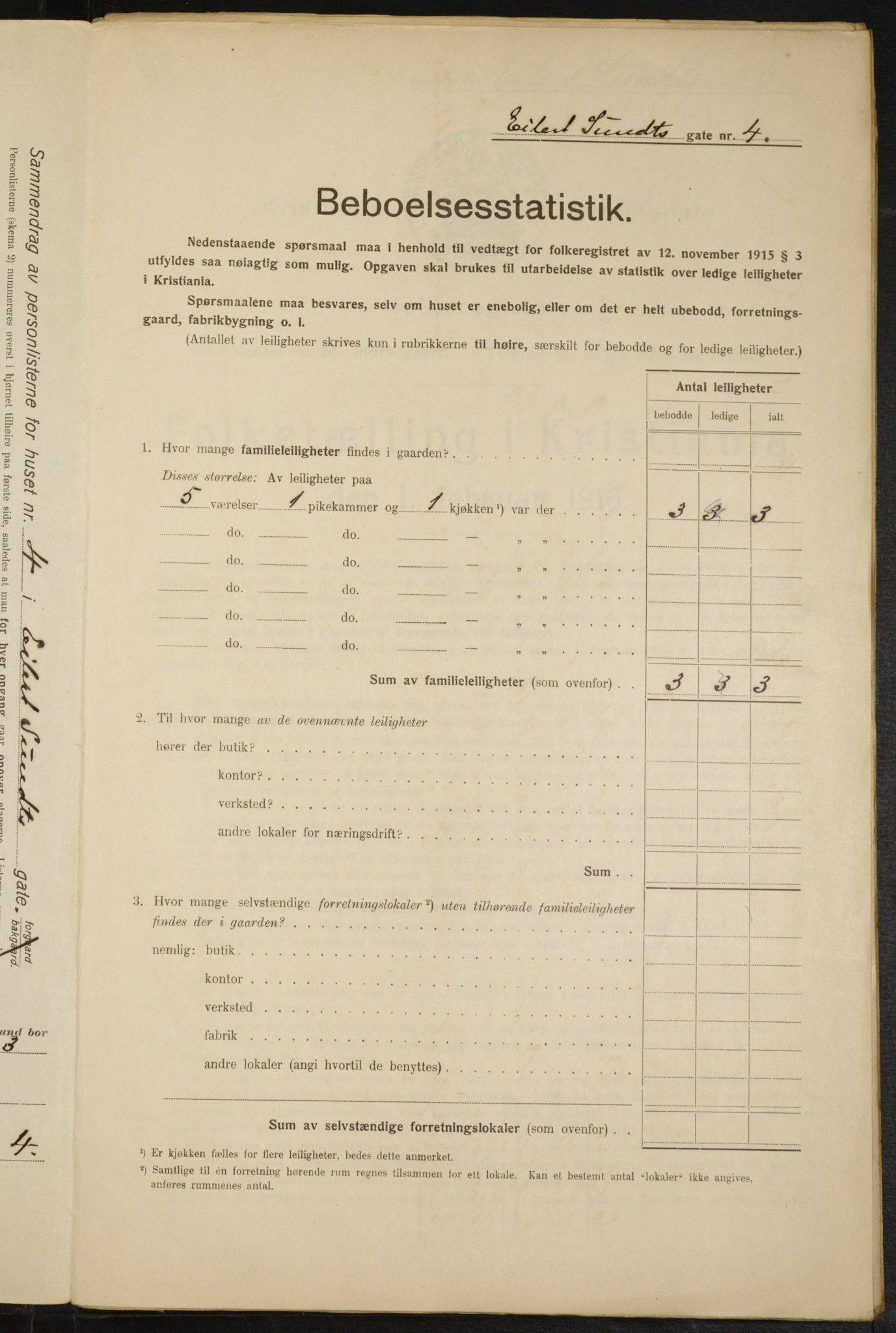 OBA, Municipal Census 1916 for Kristiania, 1916, p. 19193