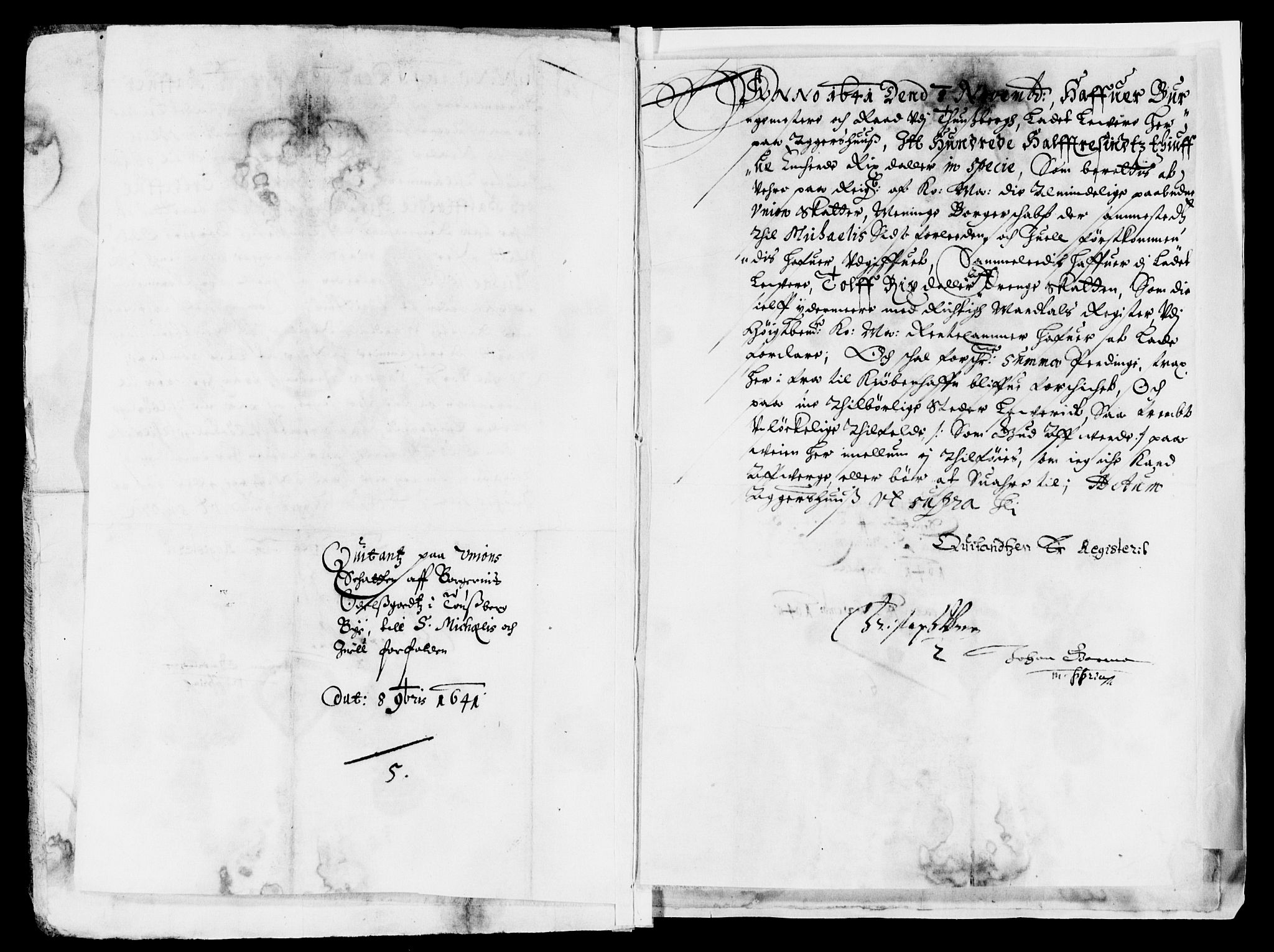 Rentekammeret inntil 1814, Reviderte regnskaper, Lensregnskaper, AV/RA-EA-5023/R/Rb/Rbo/L0022: Tønsberg len, 1641-1642