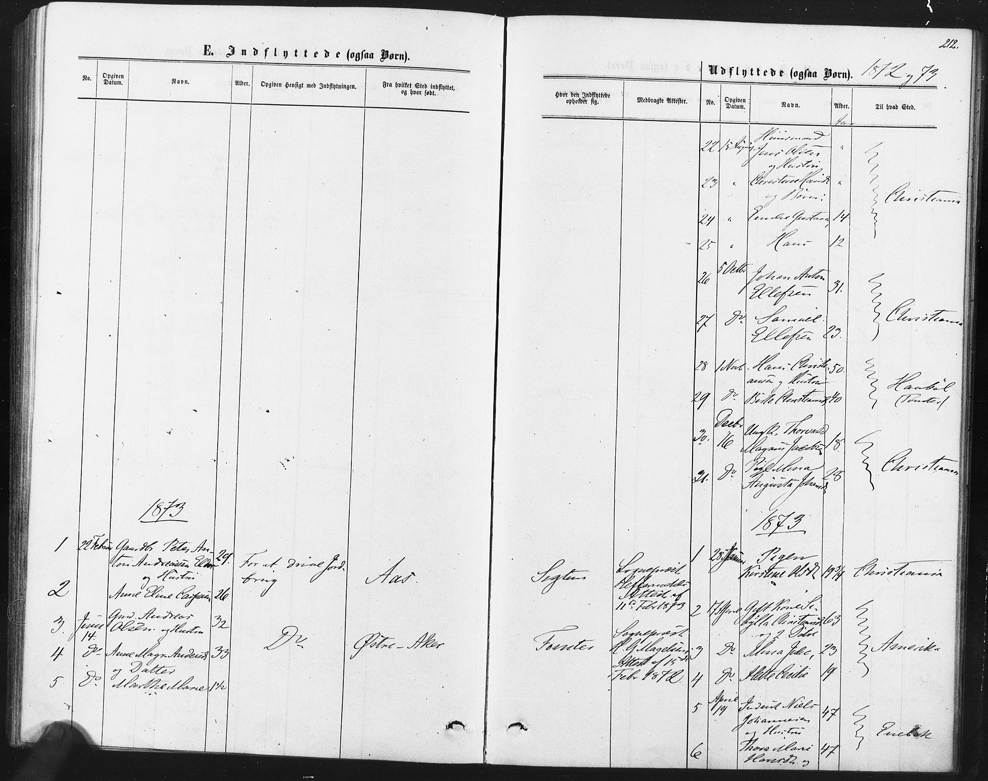 Kråkstad prestekontor Kirkebøker, AV/SAO-A-10125a/F/Fa/L0008: Parish register (official) no. I 8, 1870-1879, p. 212