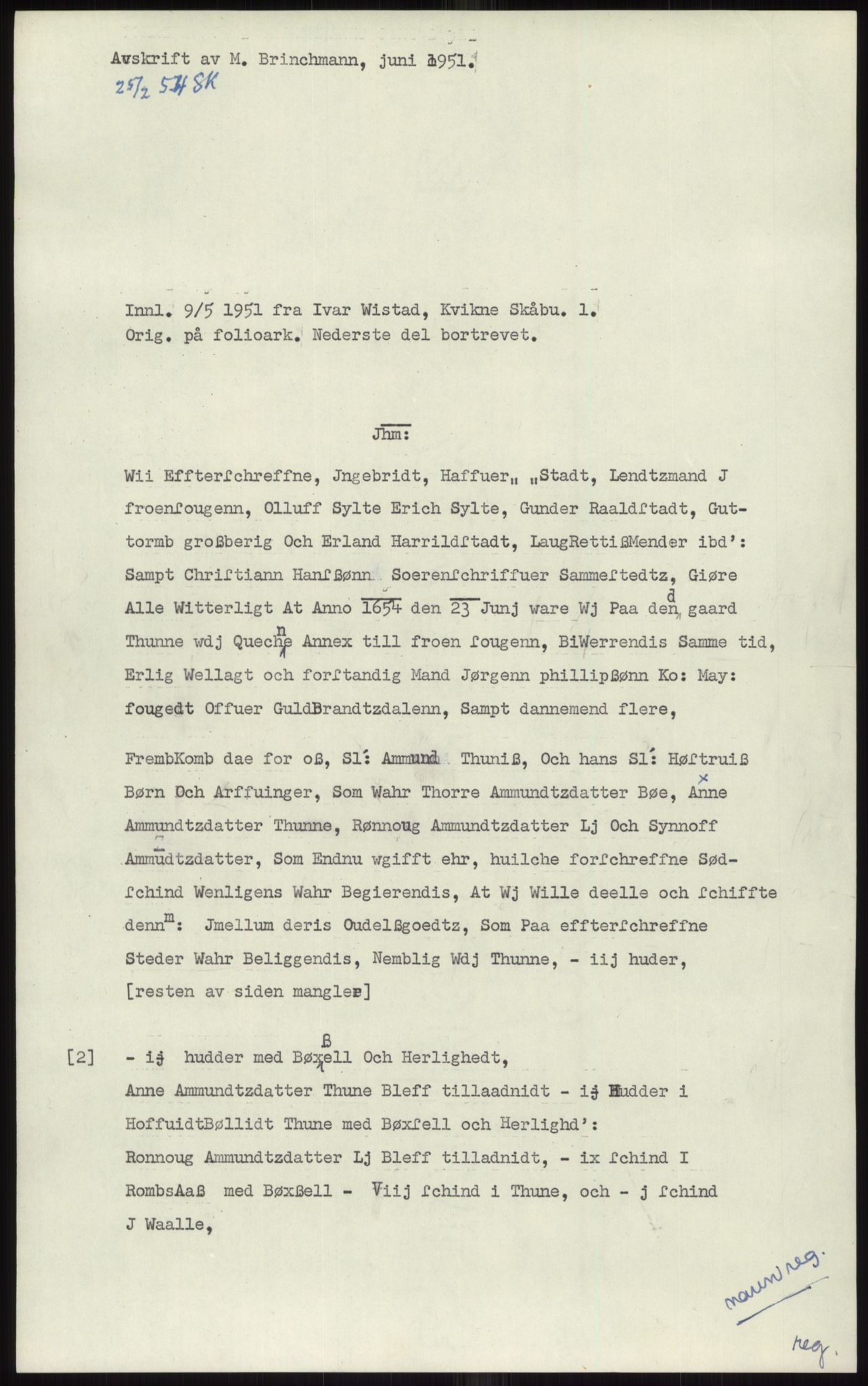 Samlinger til kildeutgivelse, Diplomavskriftsamlingen, AV/RA-EA-4053/H/Ha, p. 506