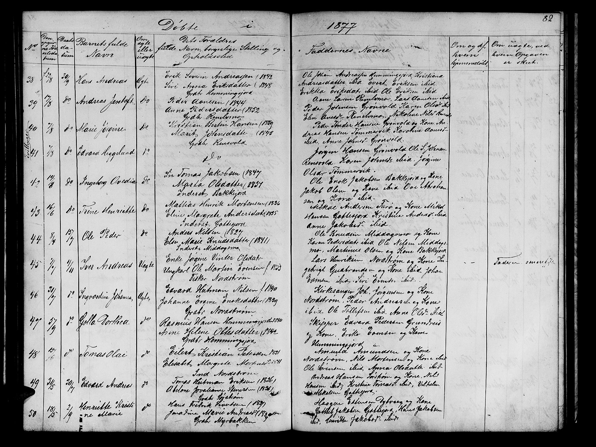 Tranøy sokneprestkontor, SATØ/S-1313/I/Ia/Iab/L0021klokker: Parish register (copy) no. 21, 1861-1886, p. 82