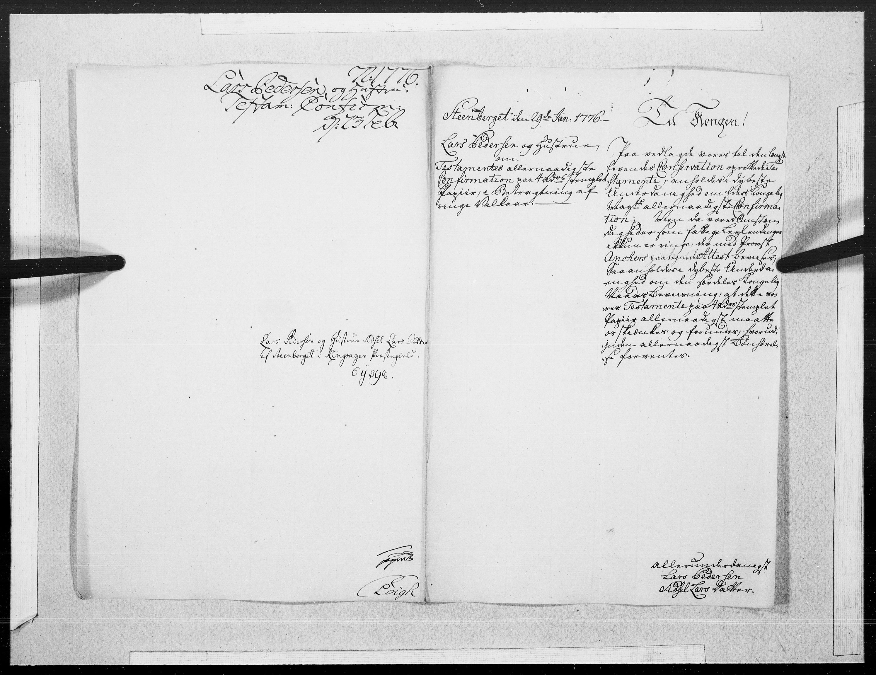 Danske Kanselli 1572-1799, AV/RA-EA-3023/F/Fc/Fcc/Fcca/L0219: Norske innlegg 1572-1799, 1776, p. 252