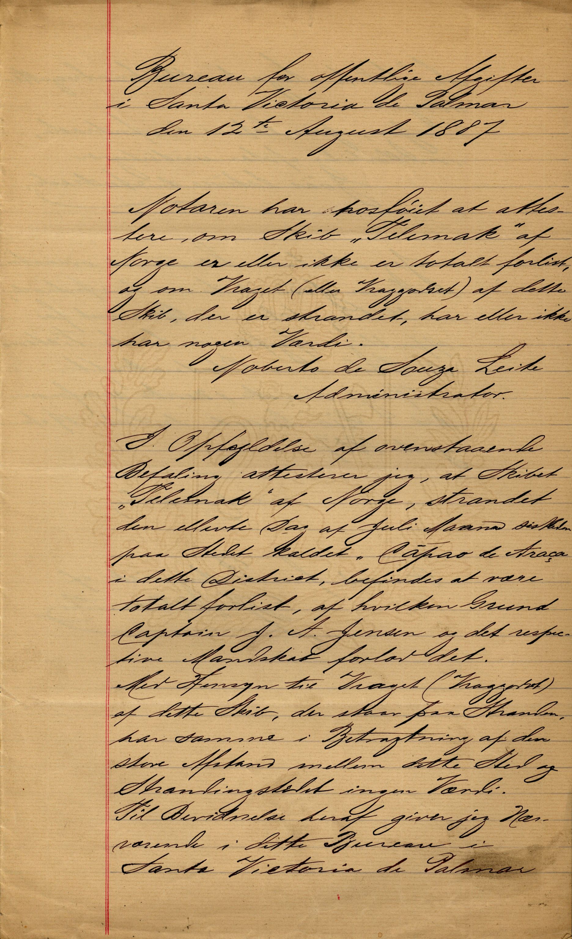 Pa 63 - Østlandske skibsassuranceforening, VEMU/A-1079/G/Ga/L0020/0001: Havaridokumenter / Tellus, Telanak, Wilhelmine, 1887, p. 98