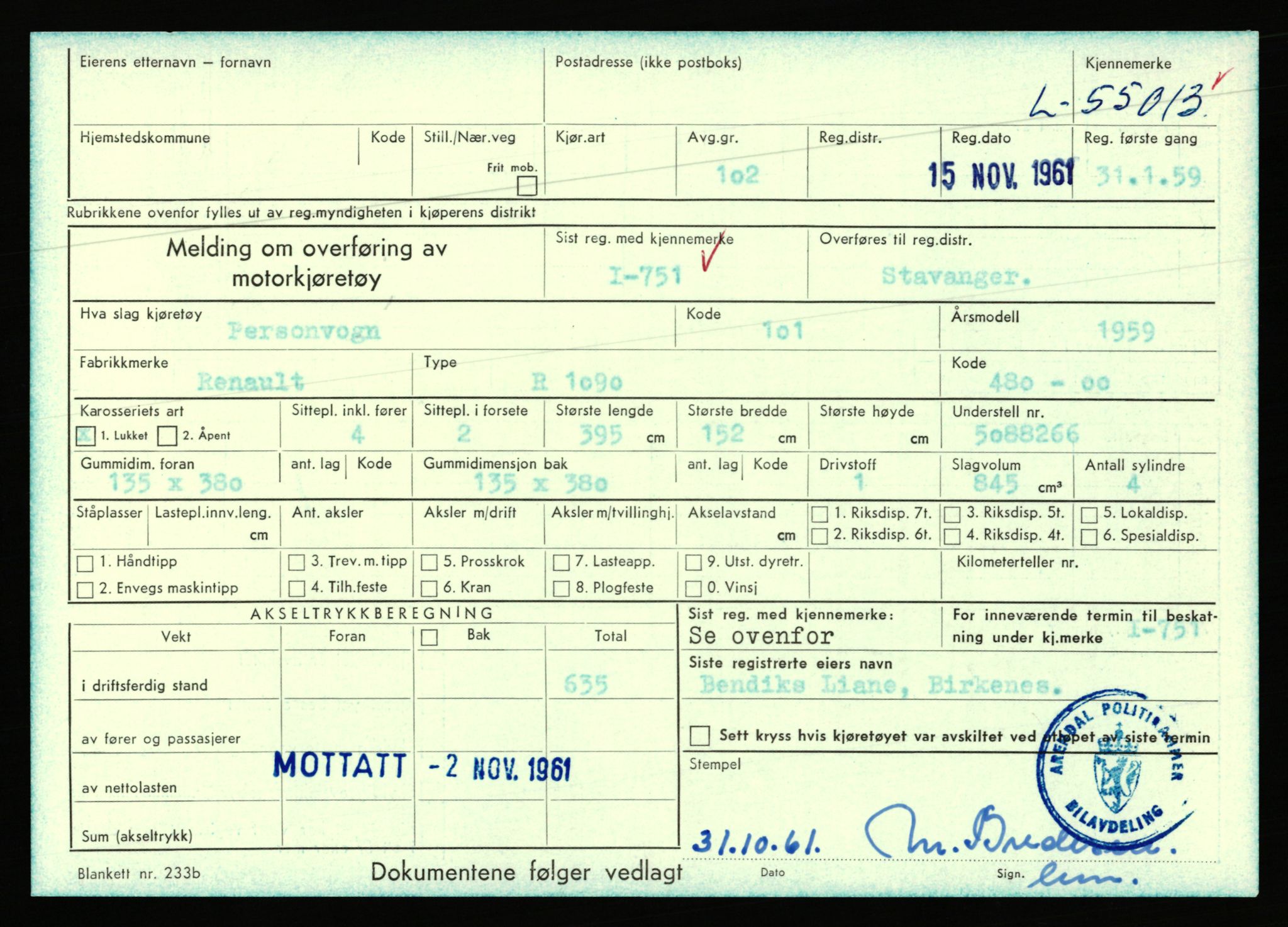 Stavanger trafikkstasjon, AV/SAST-A-101942/0/F/L0054: L-54200 - L-55699, 1930-1971, p. 1679