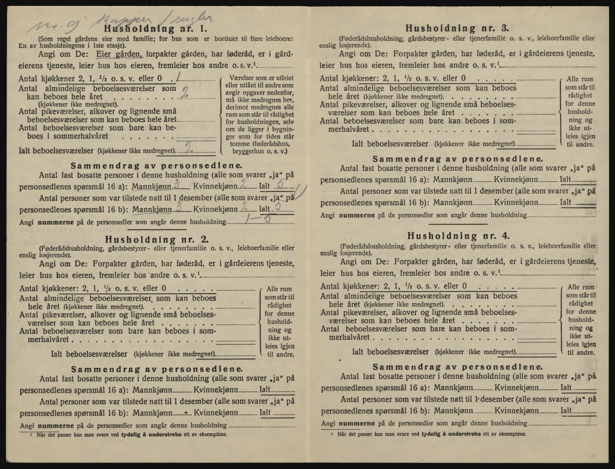 SAO, 1920 census for Glemmen, 1920, p. 1704