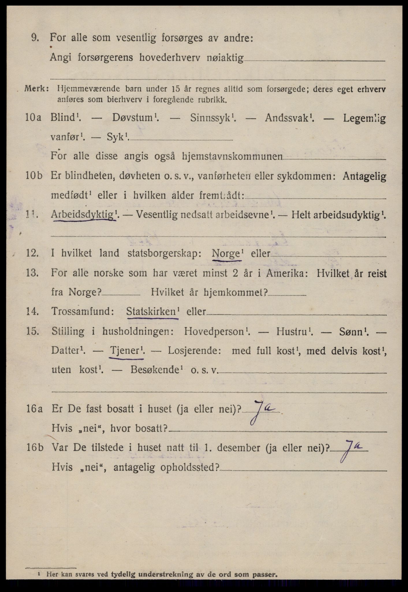 SAT, 1920 census for Surnadal, 1920, p. 3096