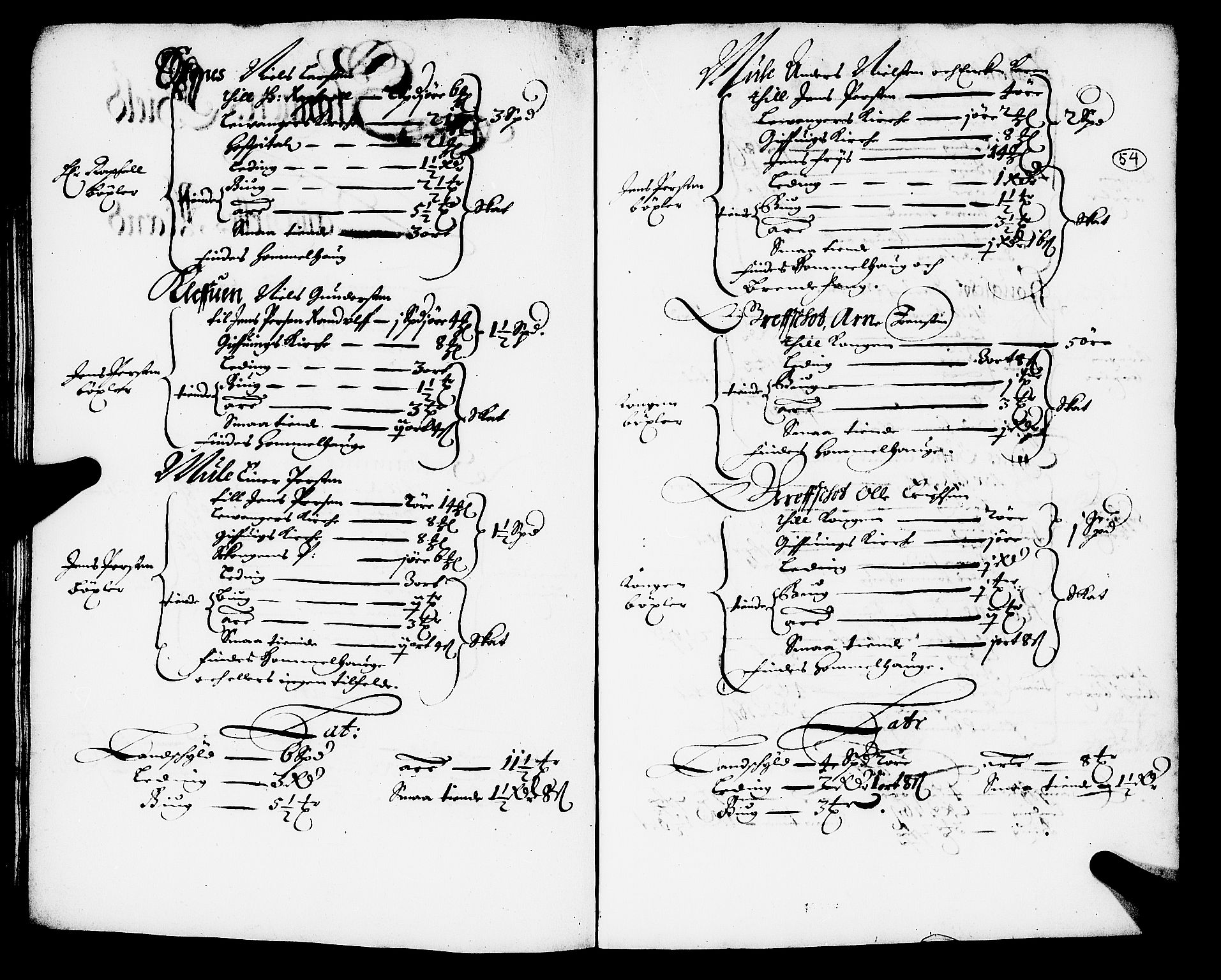 Rentekammeret inntil 1814, Realistisk ordnet avdeling, RA/EA-4070/N/Nb/Nba/L0054: Stjørdal len, 1669, p. 53b-54a